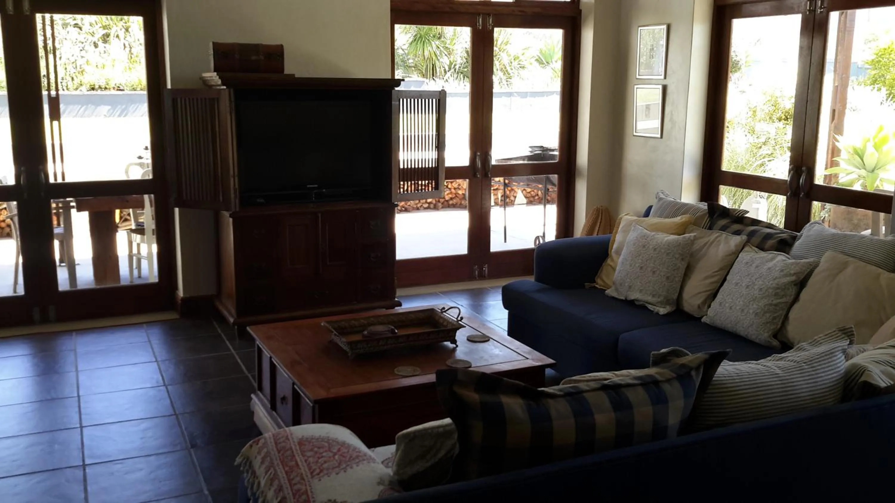 Living room in A Hilltop Country Retreat