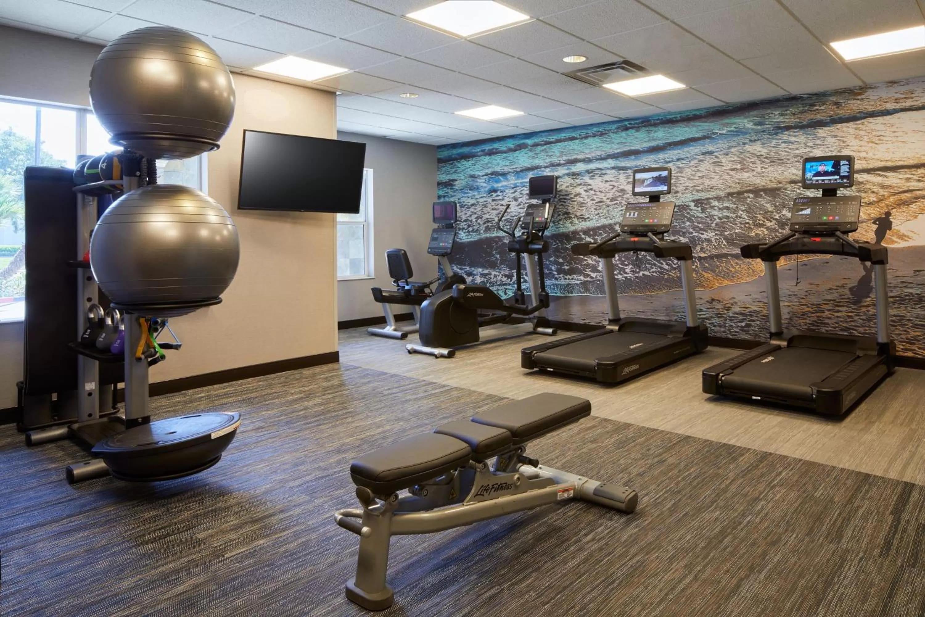 Fitness centre/facilities in Residence Inn San Diego Carlsbad