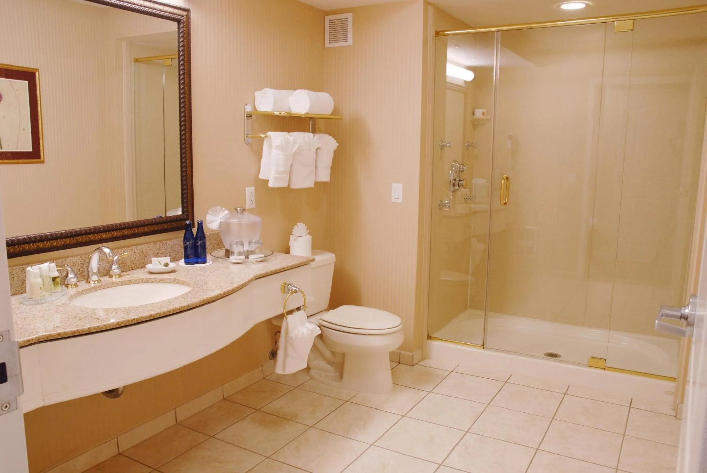 Shower in The Wilshire Grand Hotel