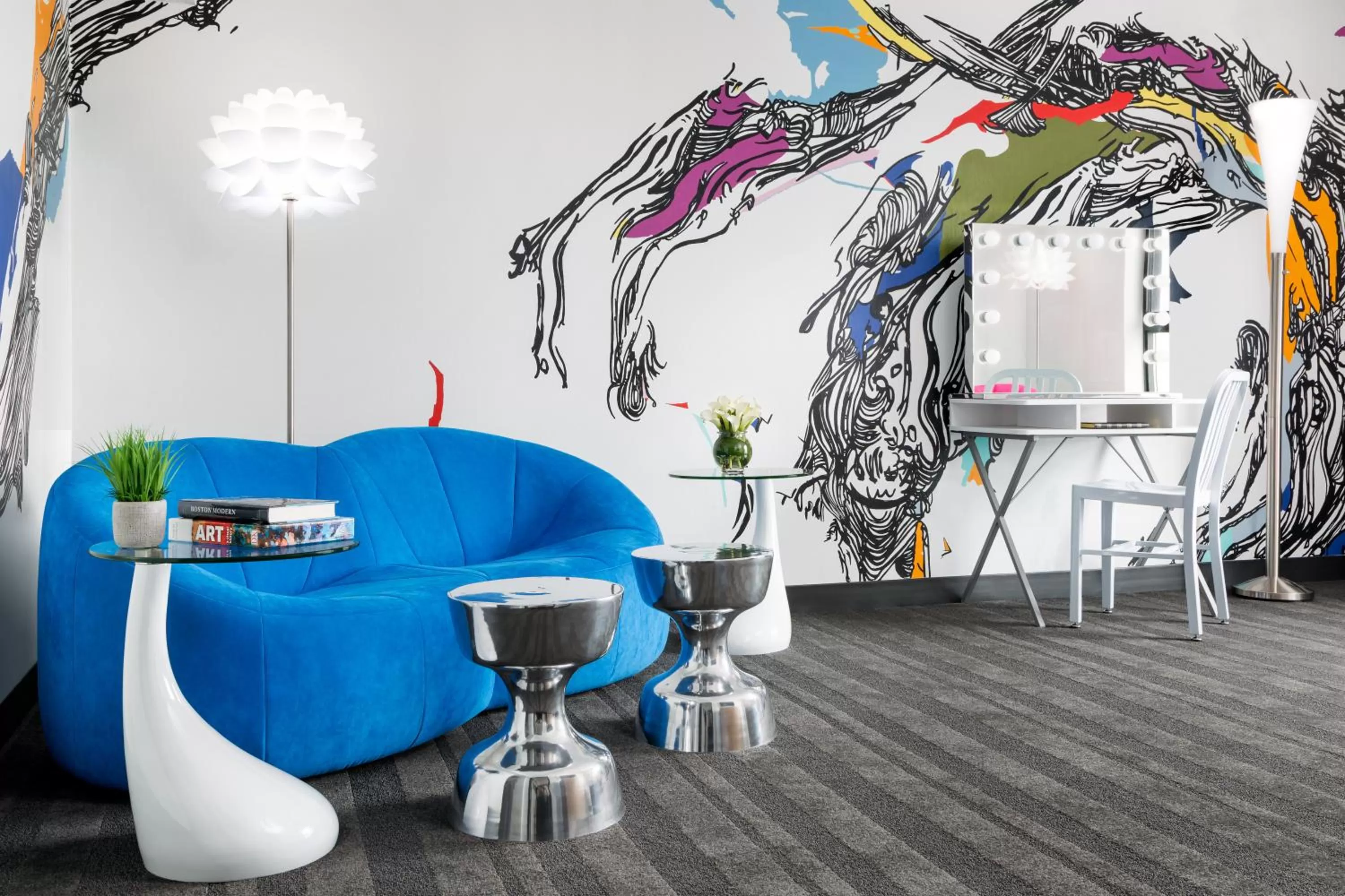 Living room in Studio Allston Hotel Boston