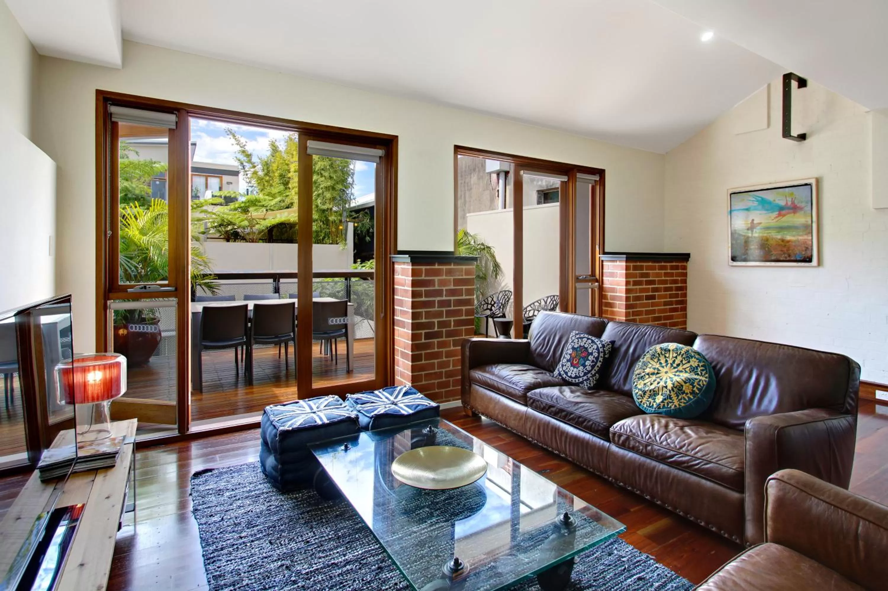 Living room in Byron Butter Factory Apartments