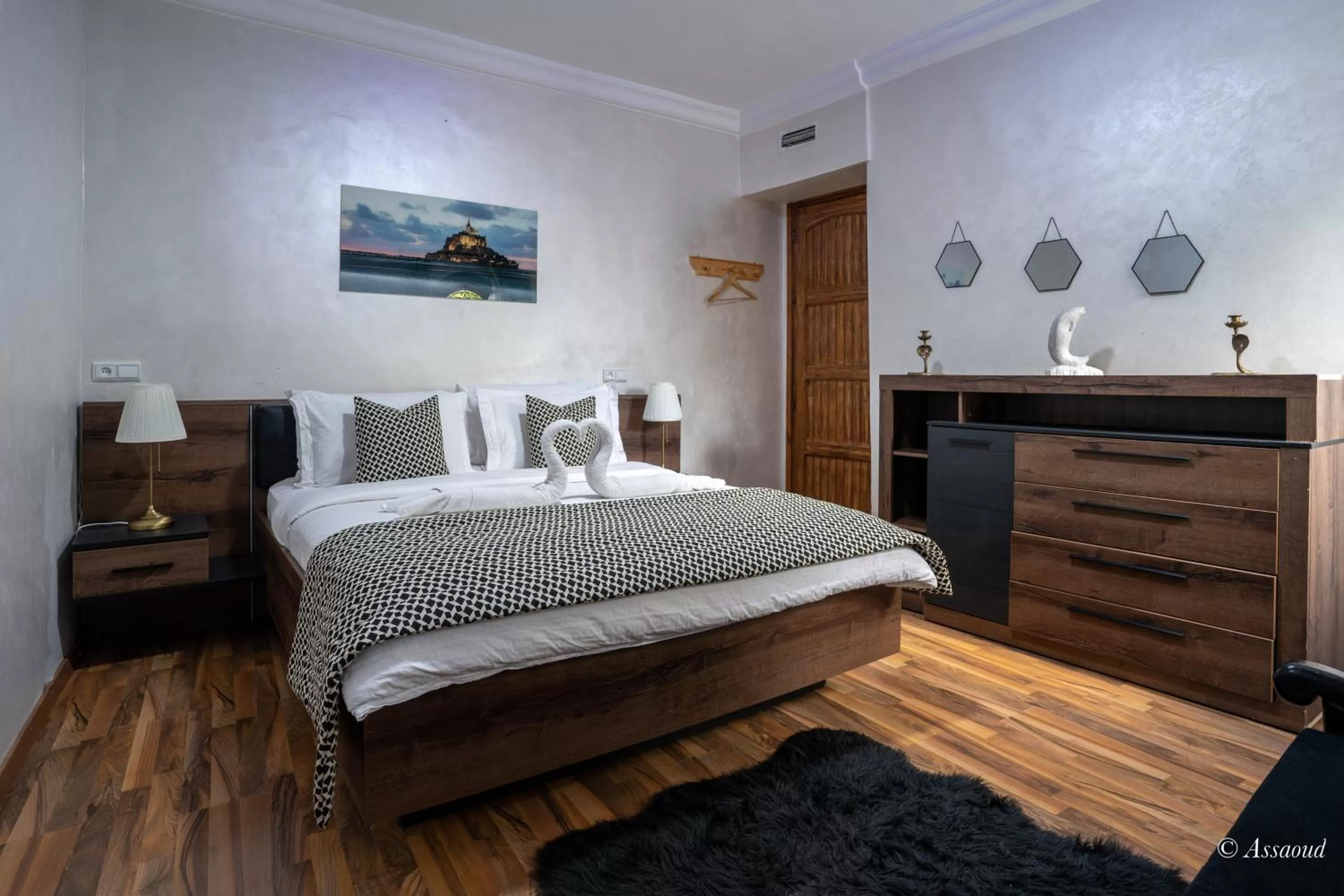 Bed in Hôtel ZIRYAB