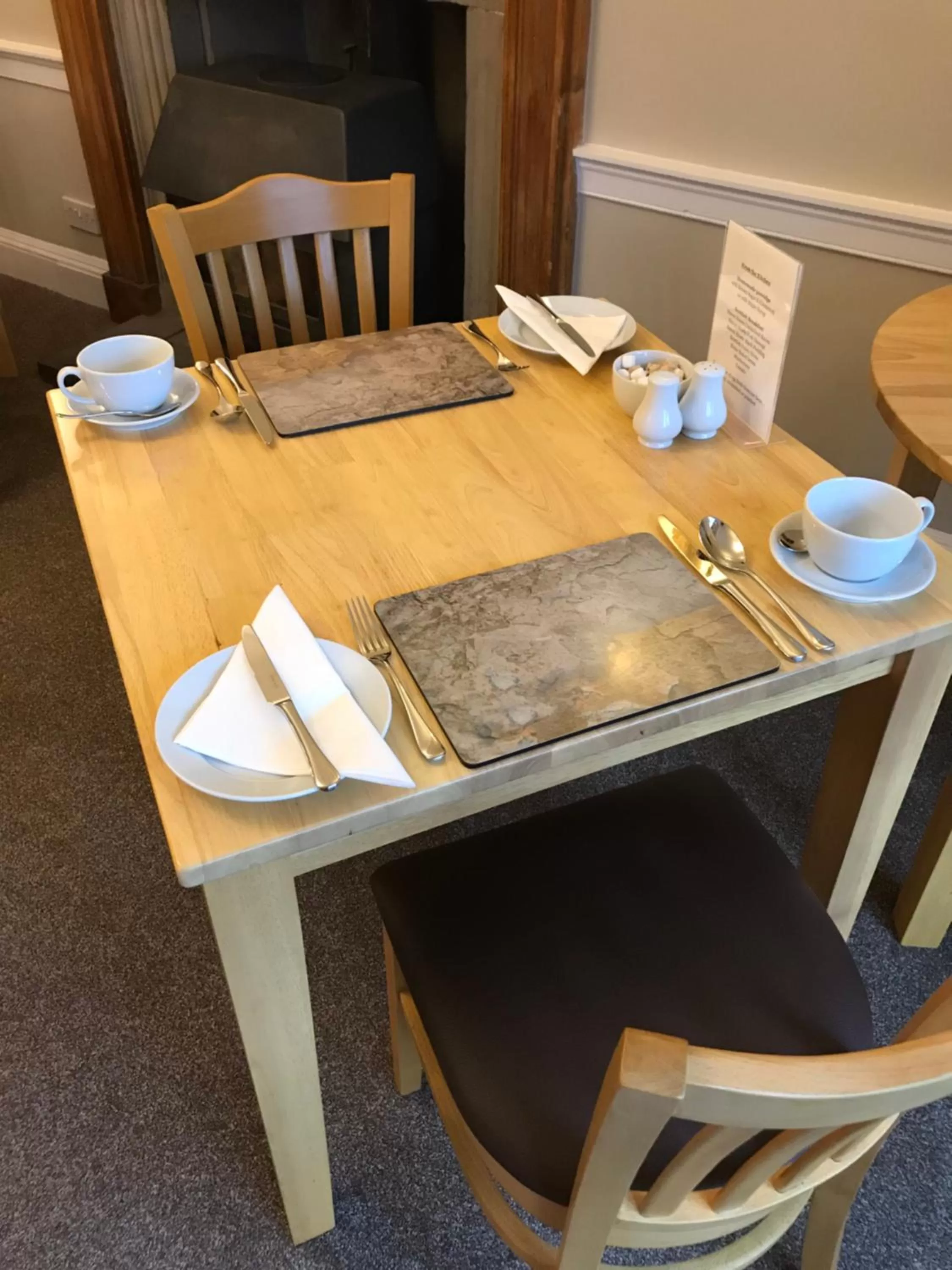 Dining area in West Plean House