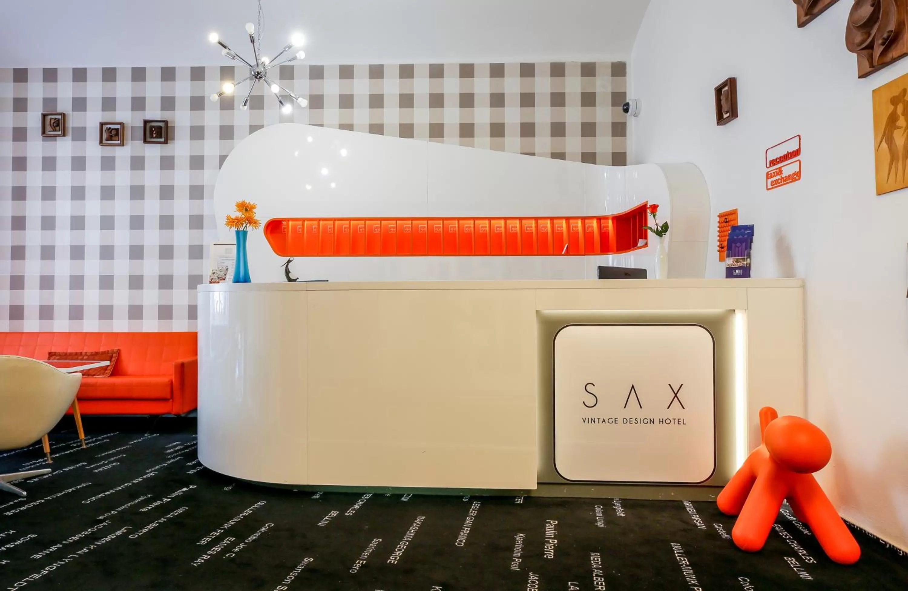 Lobby or reception, Bed in LH Vintage Design Hotel Sax