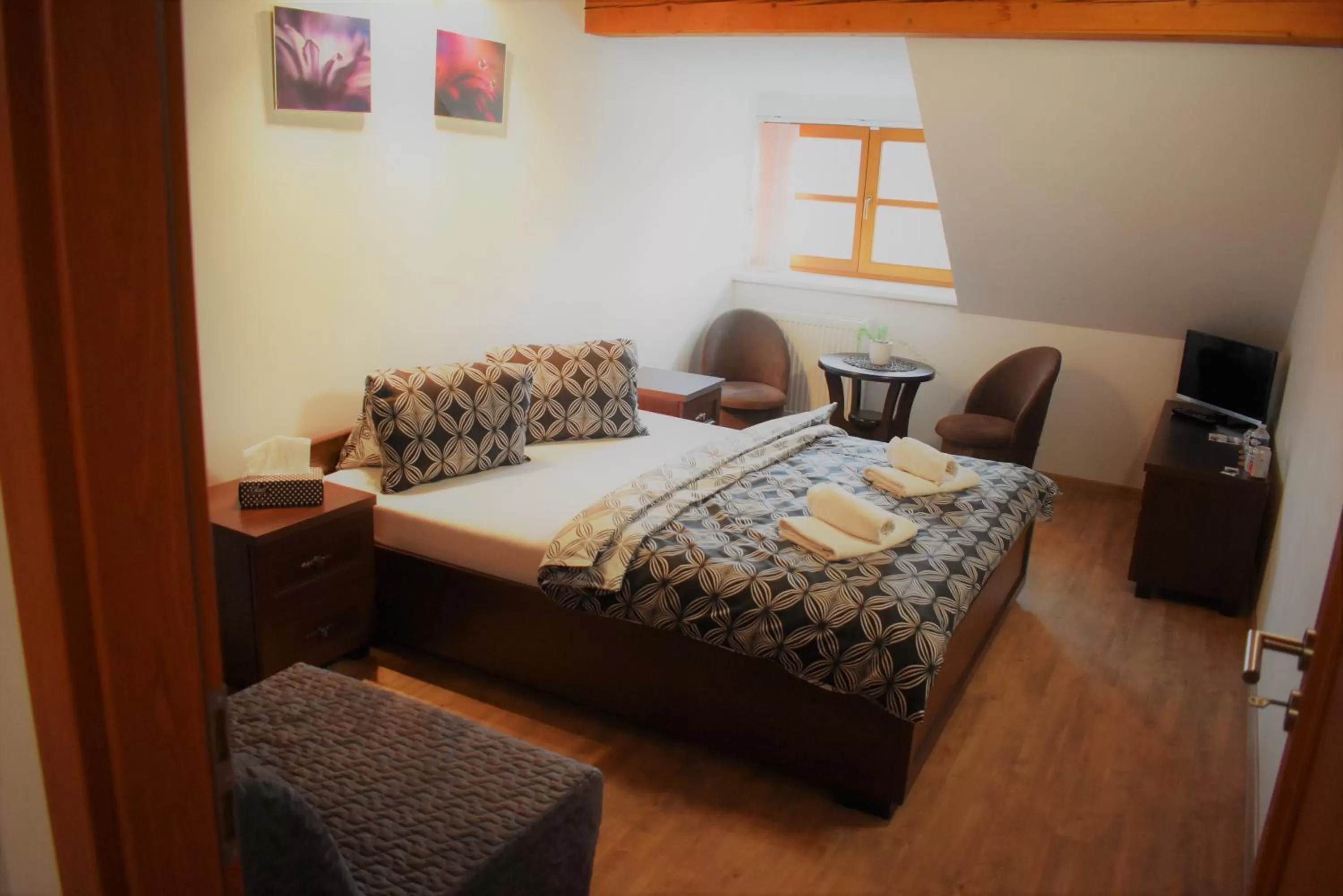 Bed in Motel Roubenka