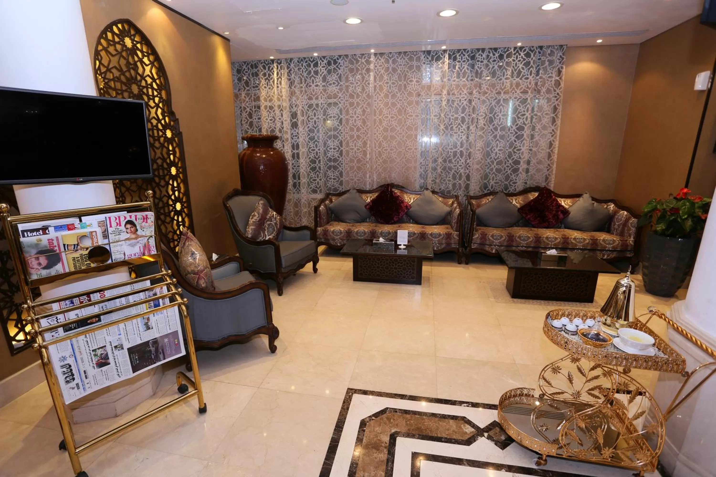 Lobby or reception in Al Hamra Hotel