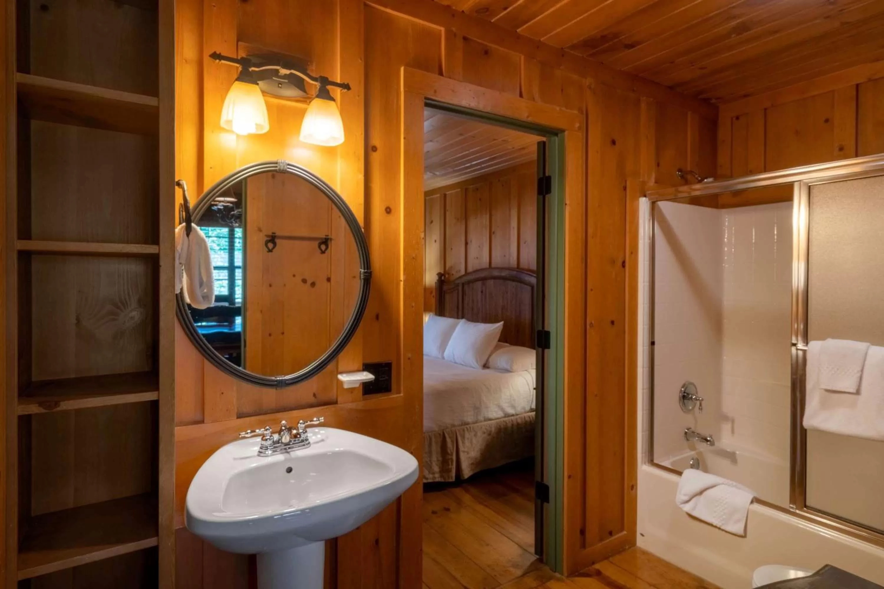 Bathroom in Cabins at Green Mountain, Trademark Collection by Wyndham