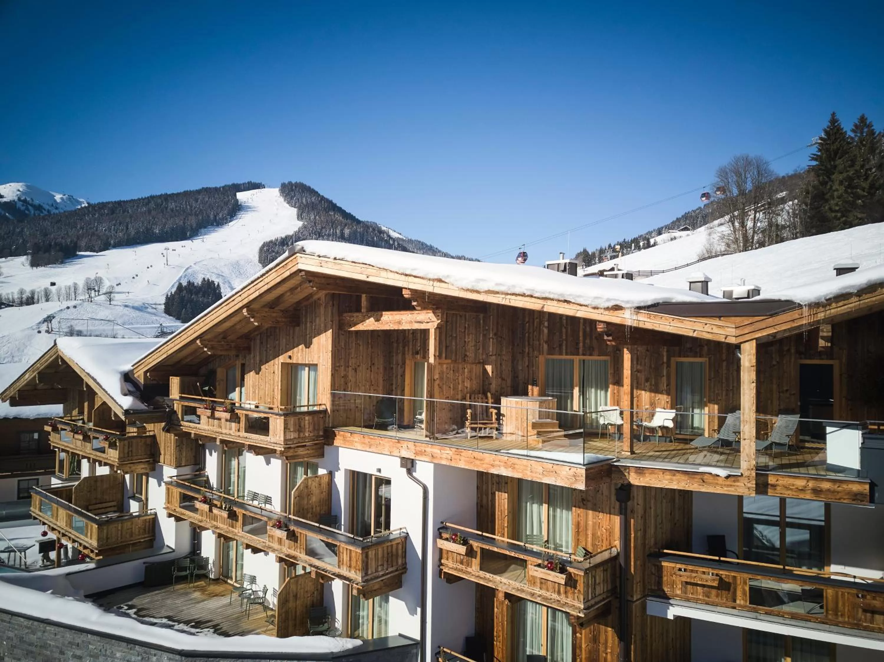 Bird's eye view in Hotel Astrid - Ski In - Ski Out