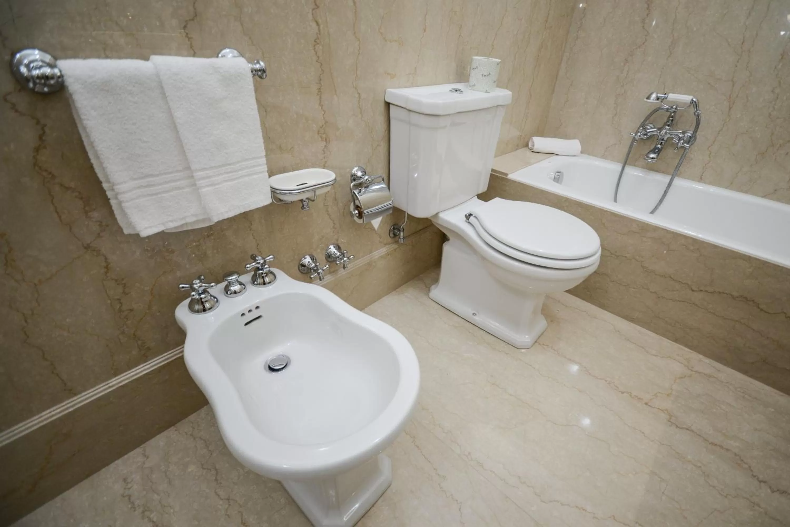 Toilet in Hotel Vittoria