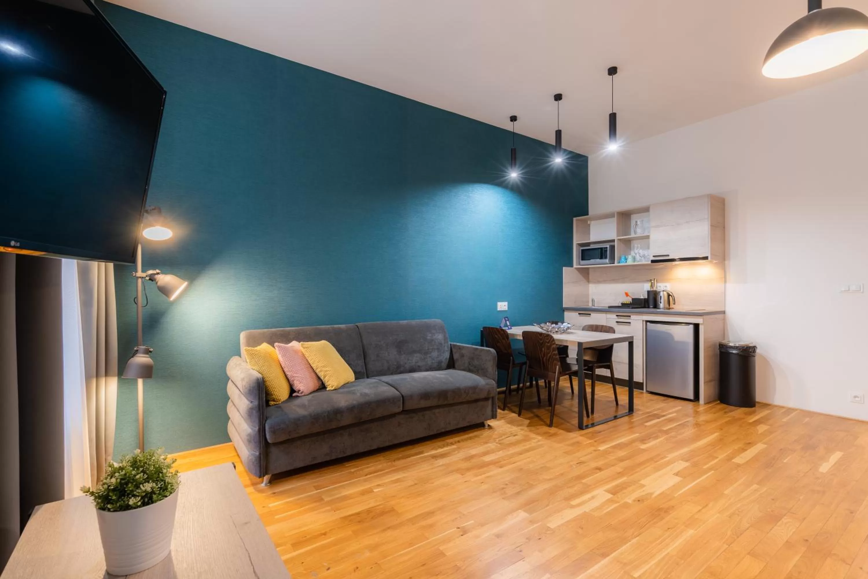 Kitchen or kitchenette in EA ApartHotel Melantrich