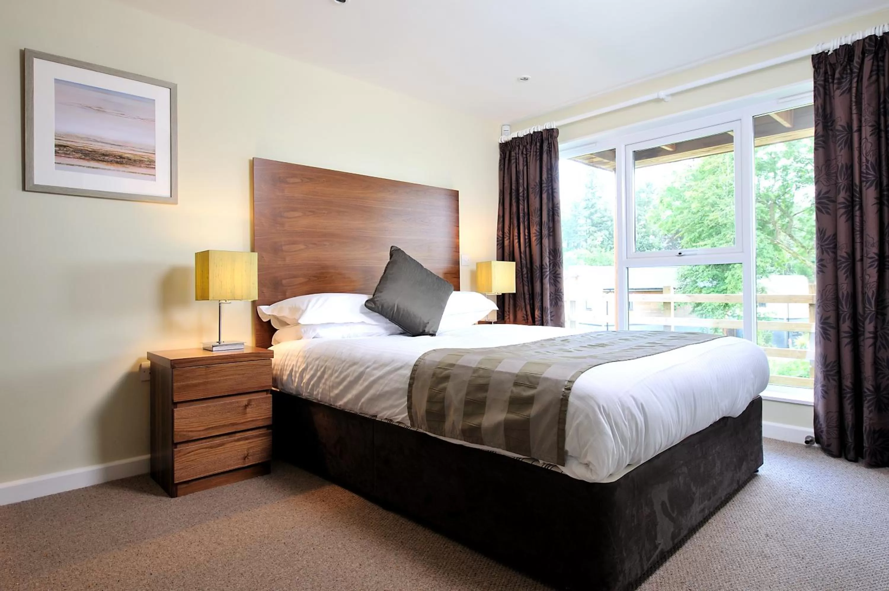 Bed in The Cornwall Hotel Spa & Lodges