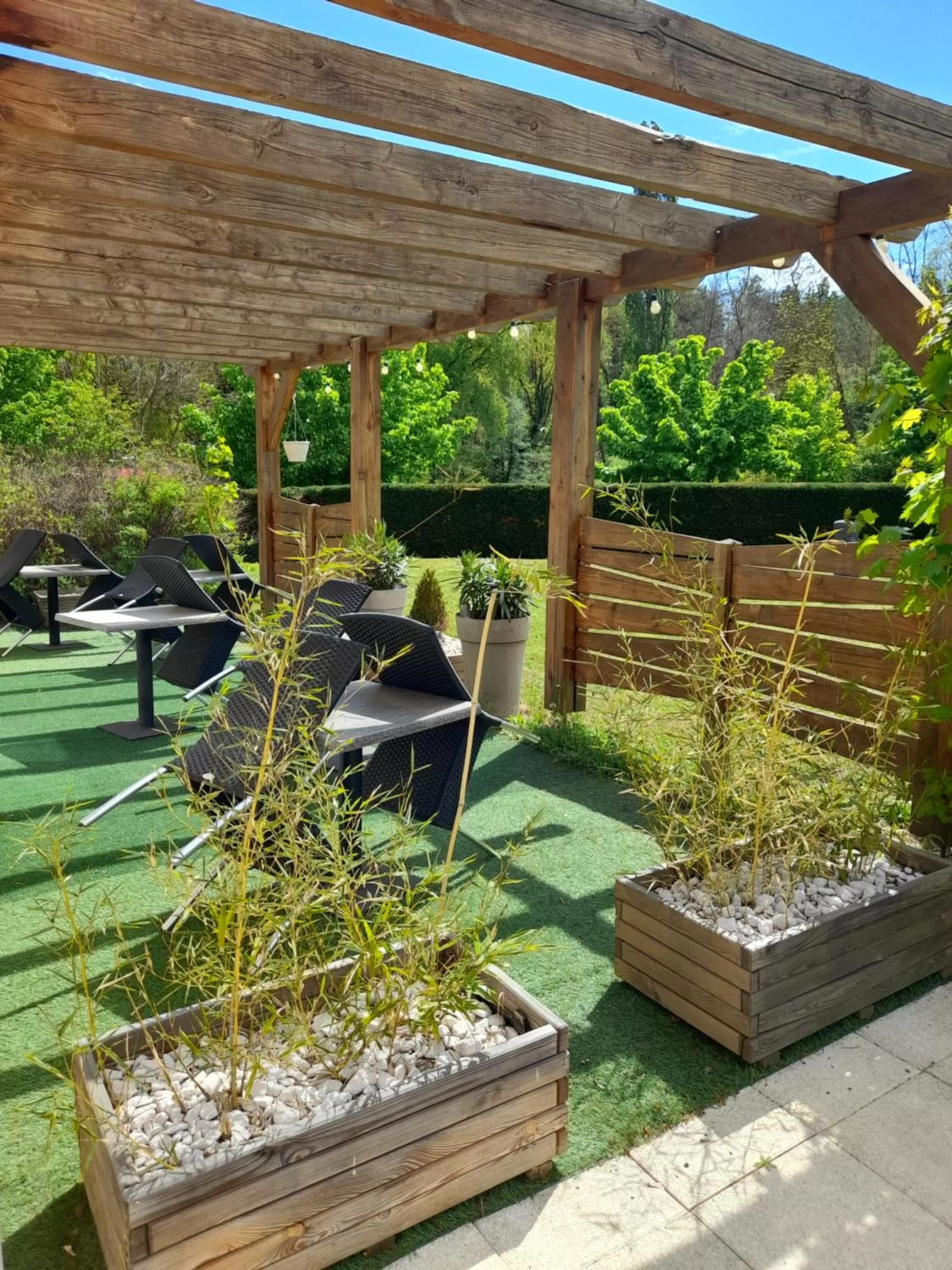 Patio in Hotel de l'Ile d'Amour