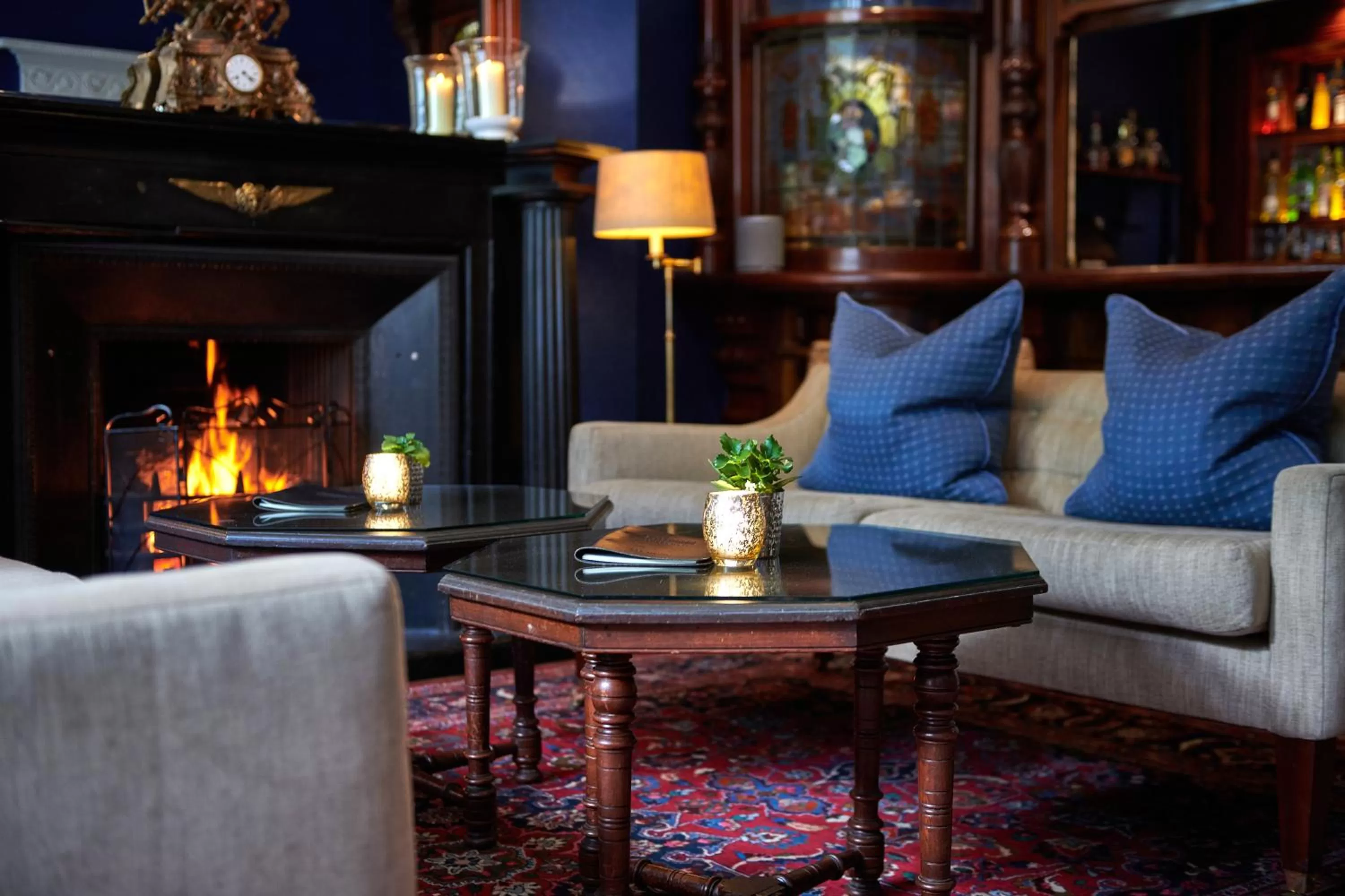 Lounge or bar in Storrs Hall Hotel on the shore of Lake Windermere