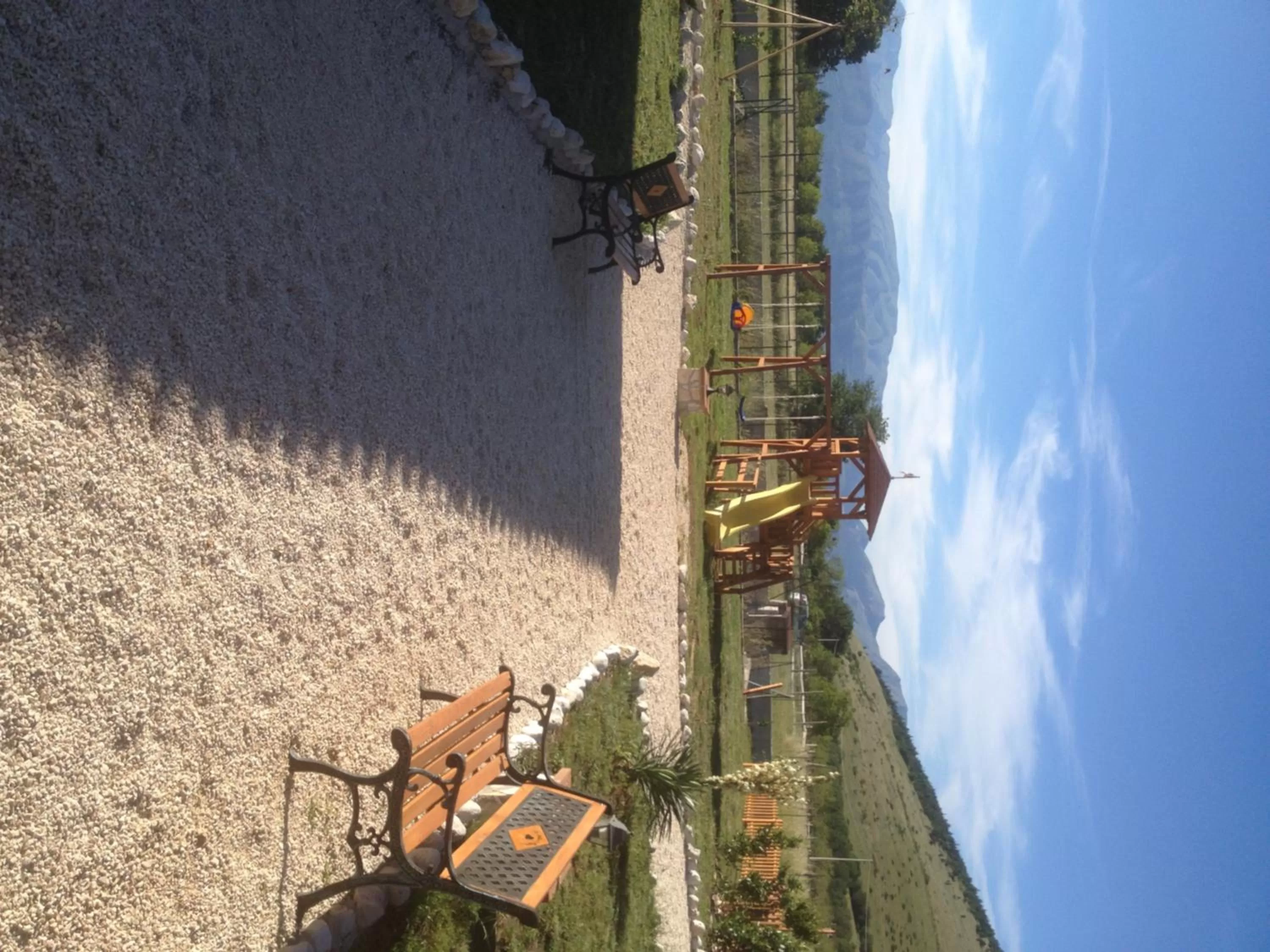 Children play ground, Beach in La Collina di Peppino