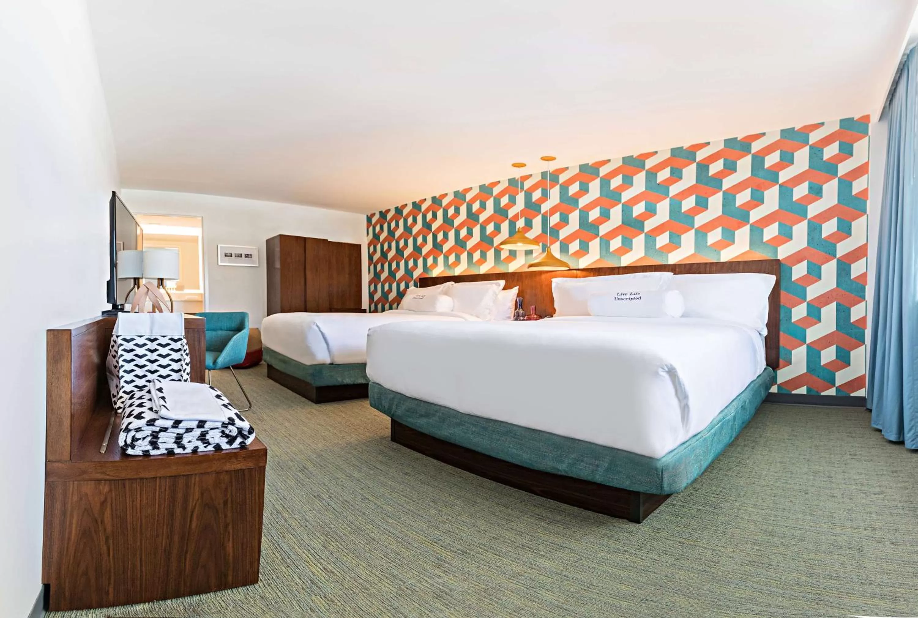 Bedroom, Bed in Unscripted Durham, Part of JDV by Hyatt