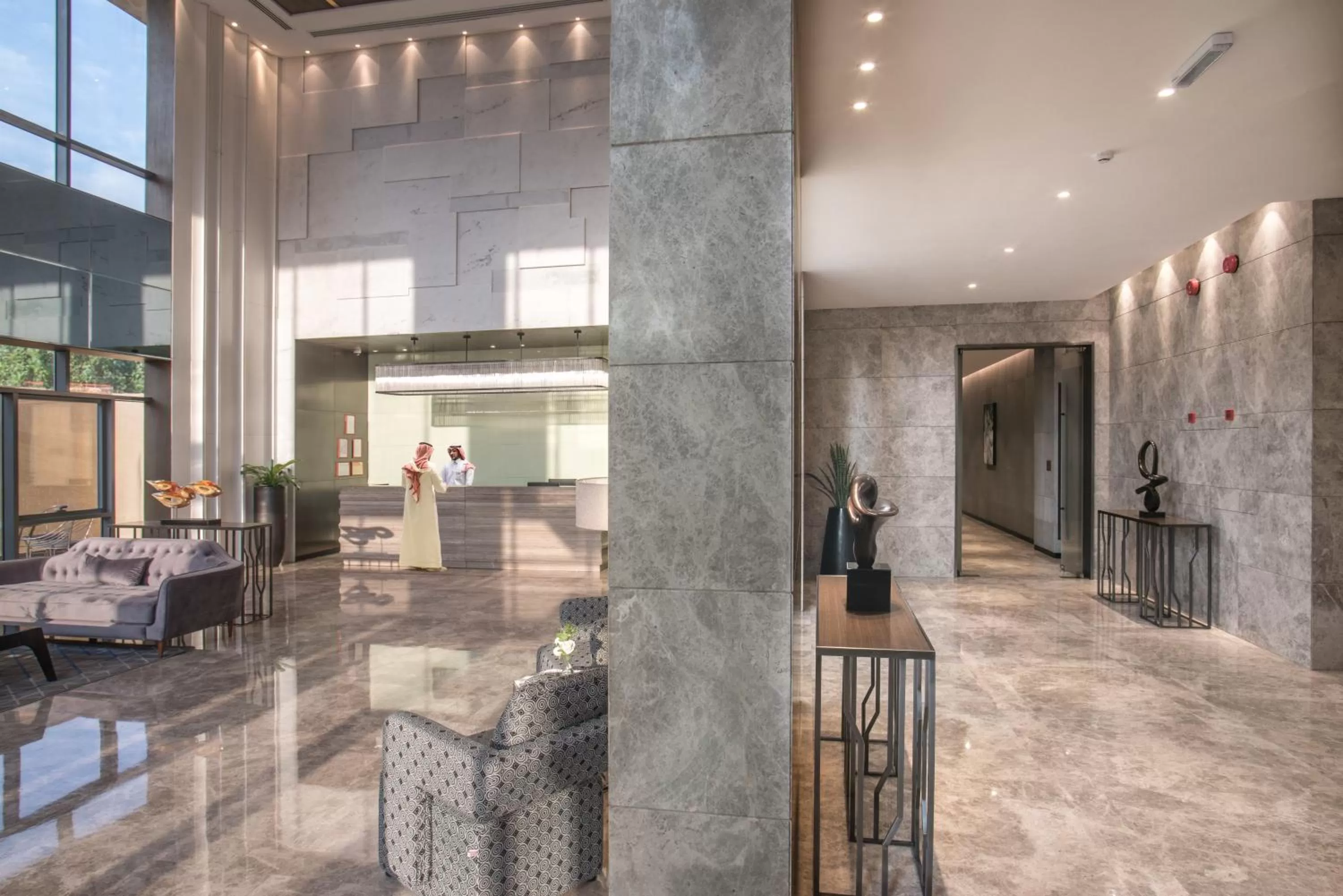 Lobby or reception in Aber Al Sahafa