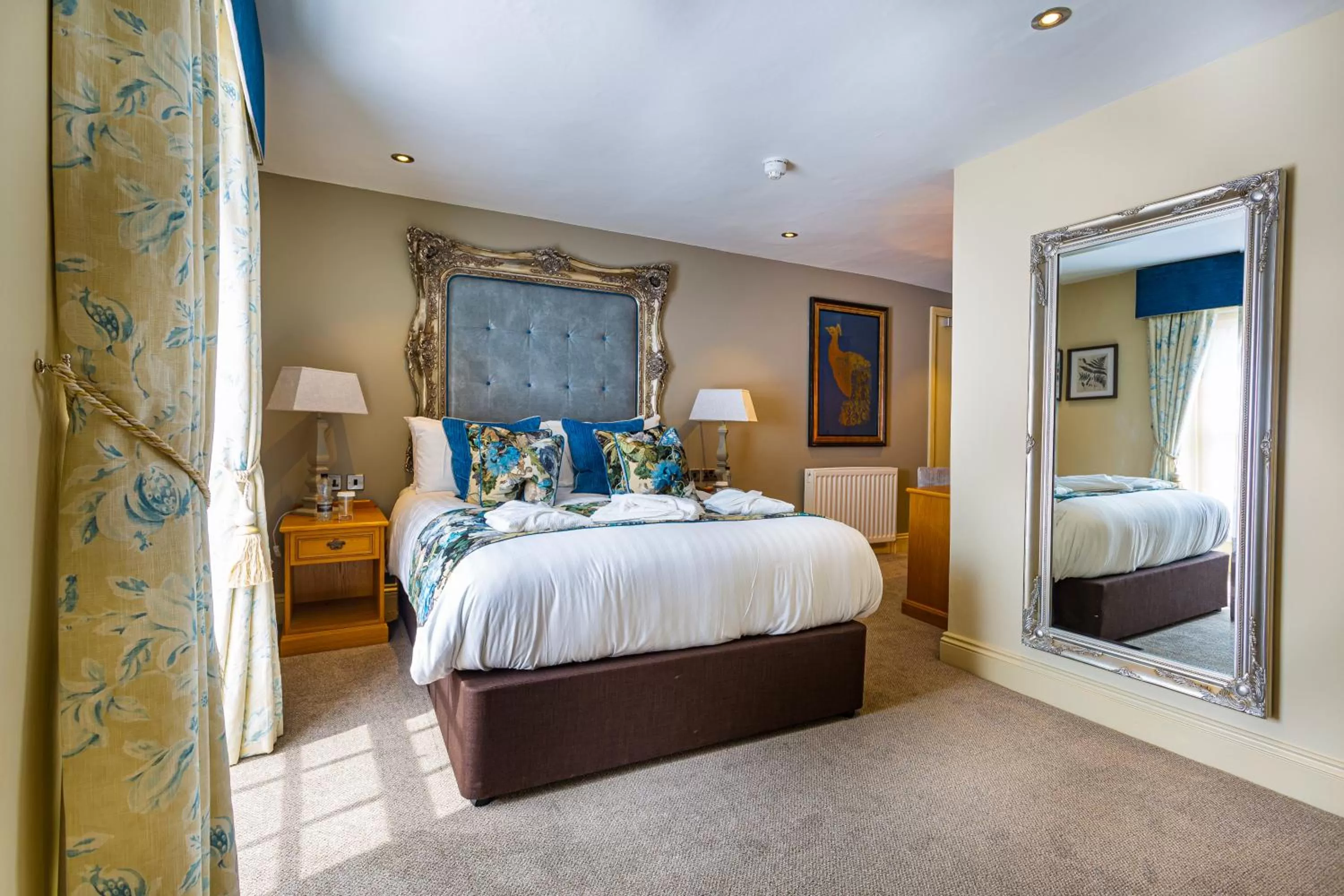 Bedroom, Bed in The Rutland Arms Hotel, Bakewell, Derbyshire - The Coaching Inn Group