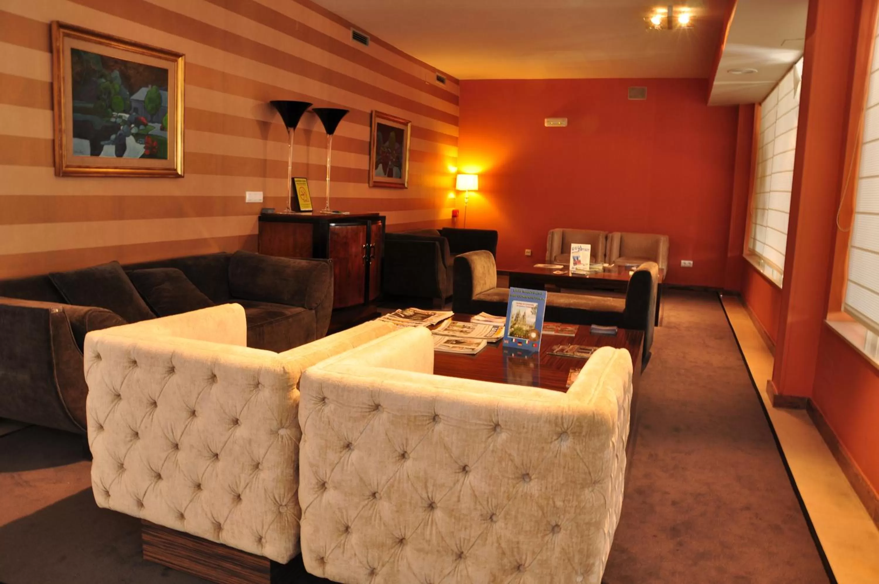 Communal lounge/ TV room in Hotel Santiago Apóstol