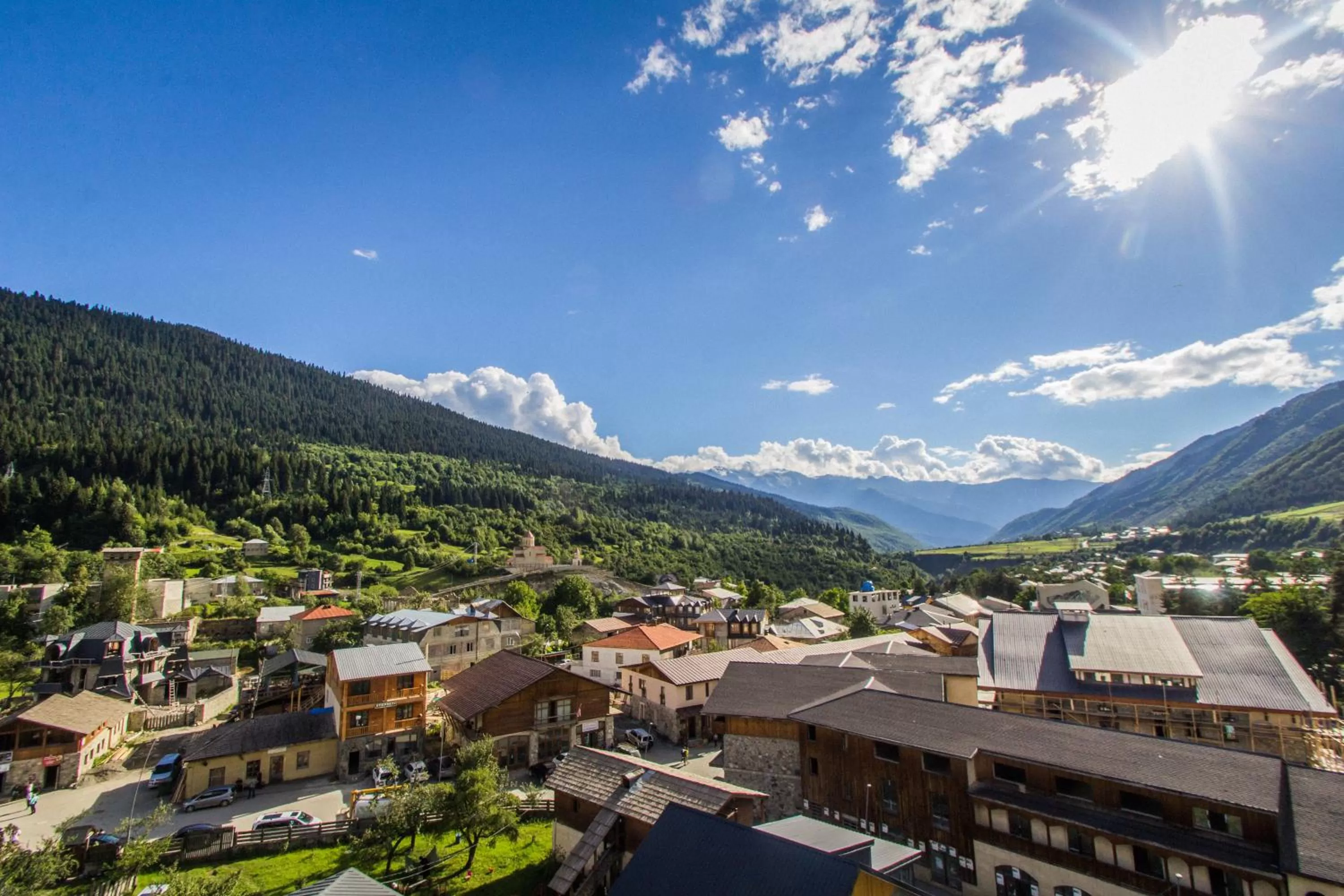 Facade/entrance in Hotel Svanseti