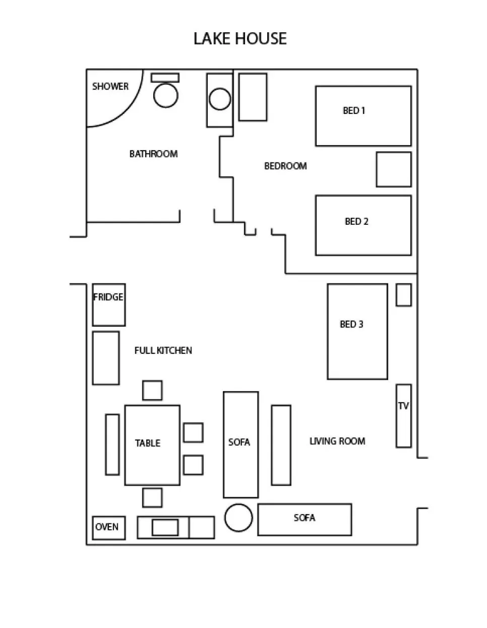 Floor Plan in Roosevelt Resort Park