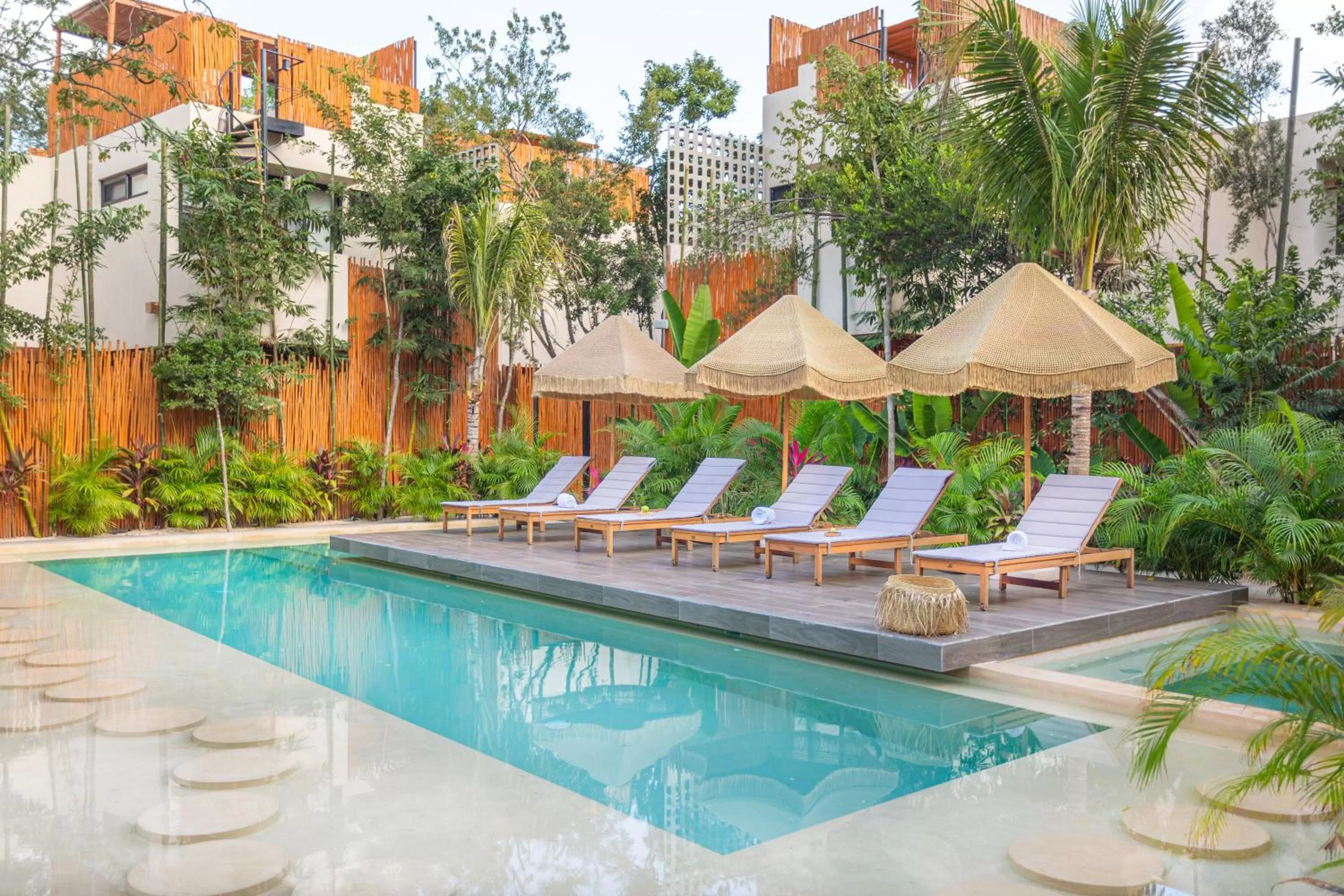 Garden view in Atman Residences Tulum