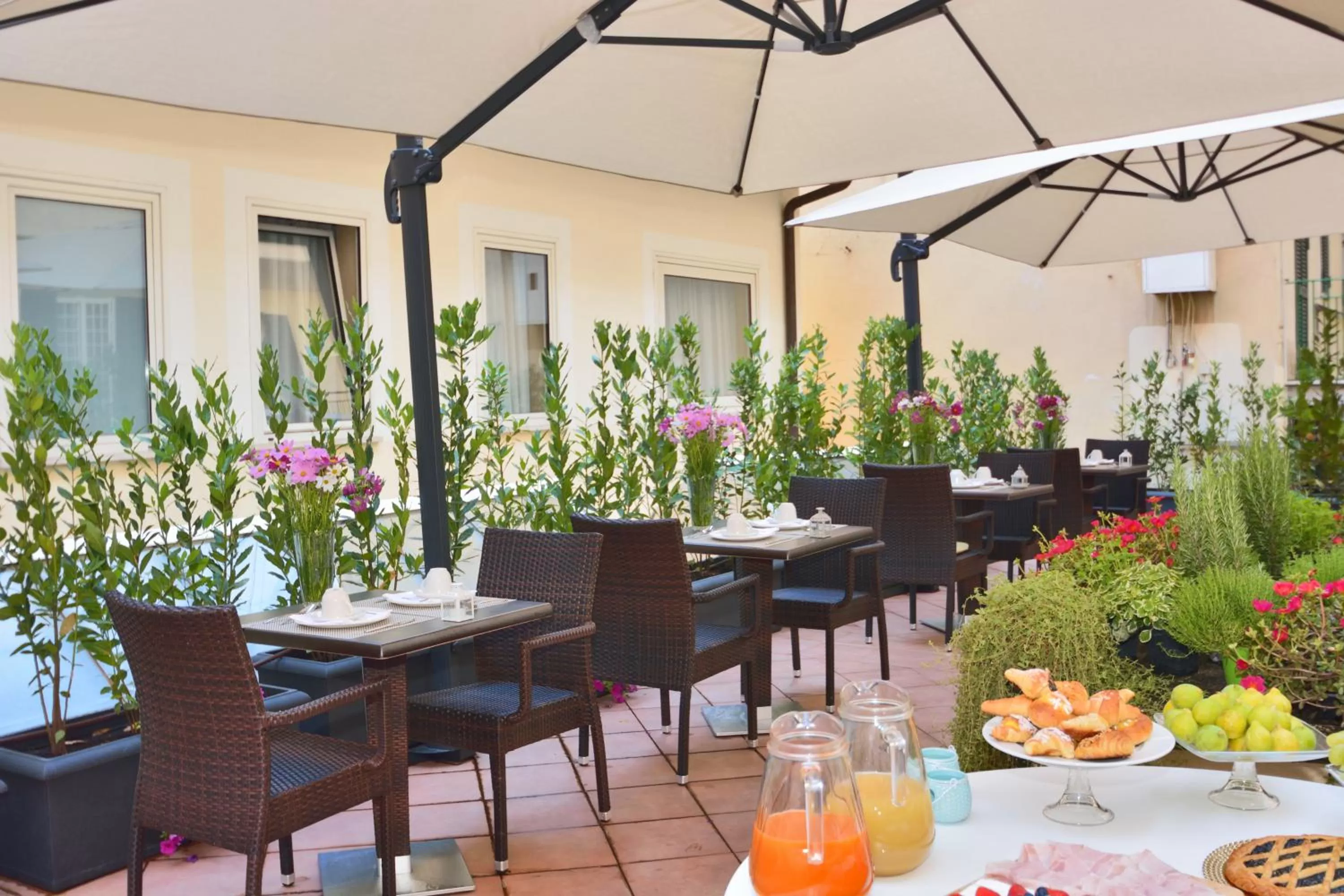 Garden in LH Hotel Lloyd Roma