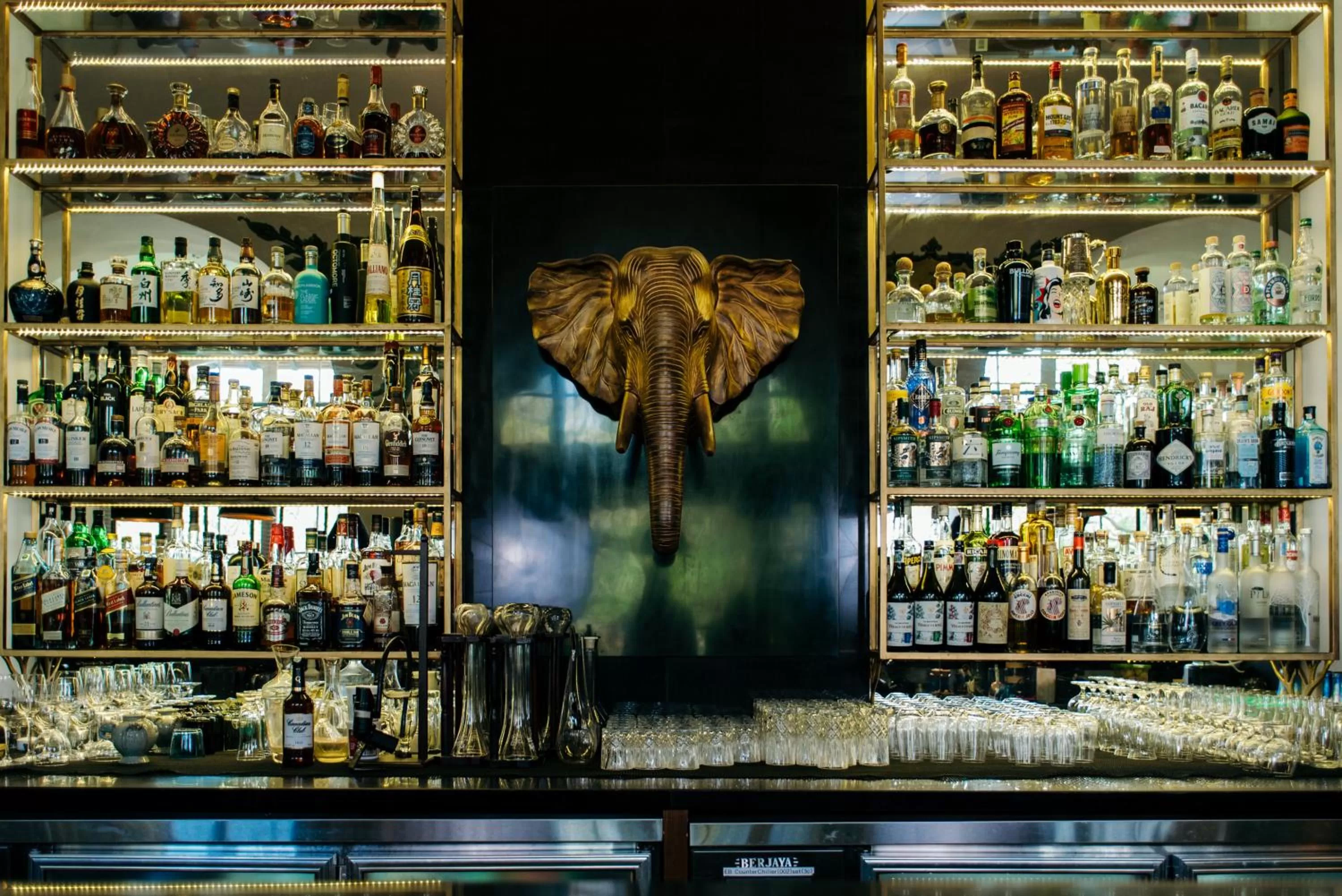 Lounge or bar in Raffles Hotel Le Royal