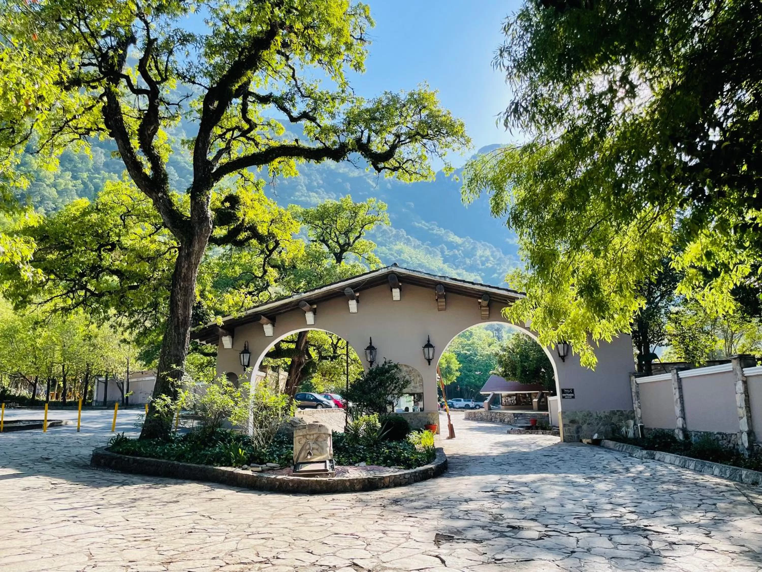 Garden view in Hotel Chipinque