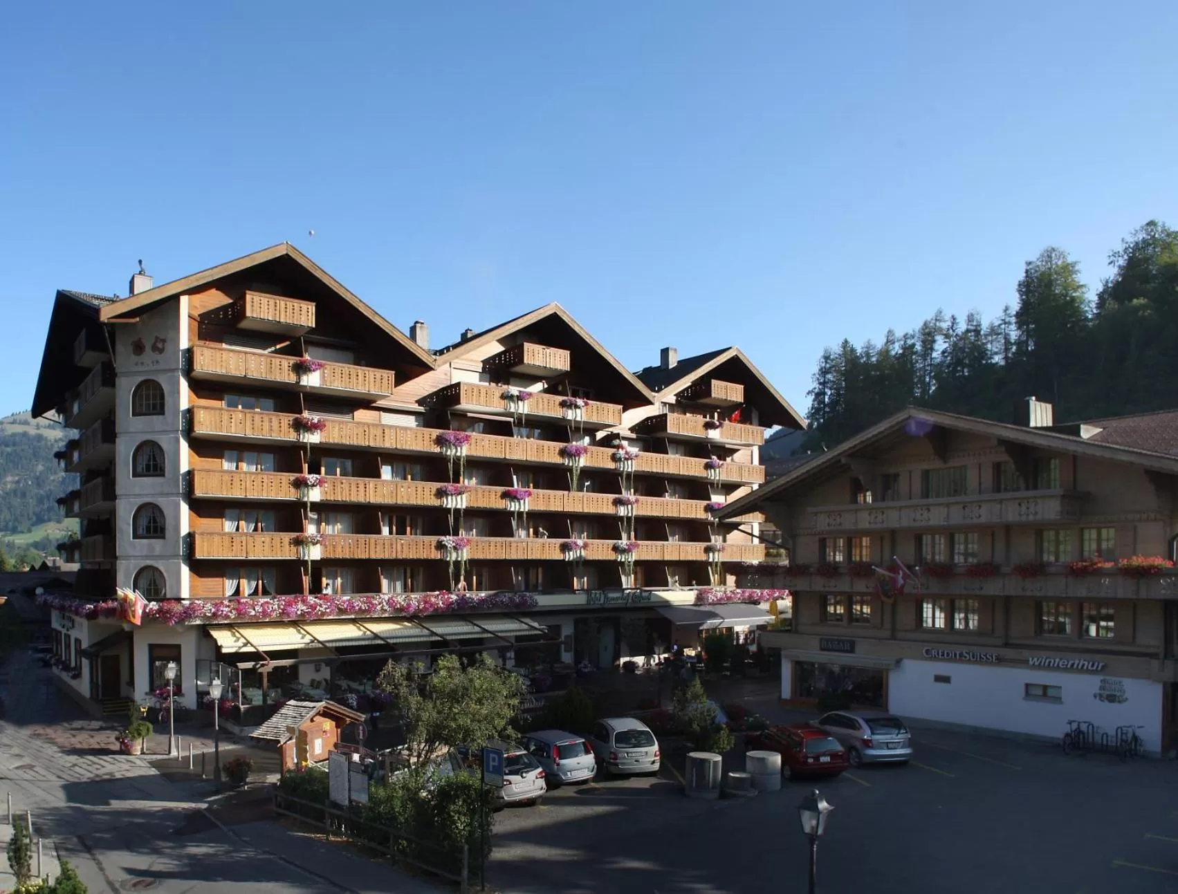 Property building in Bernerhof Swiss Quality Hotel Gstaad