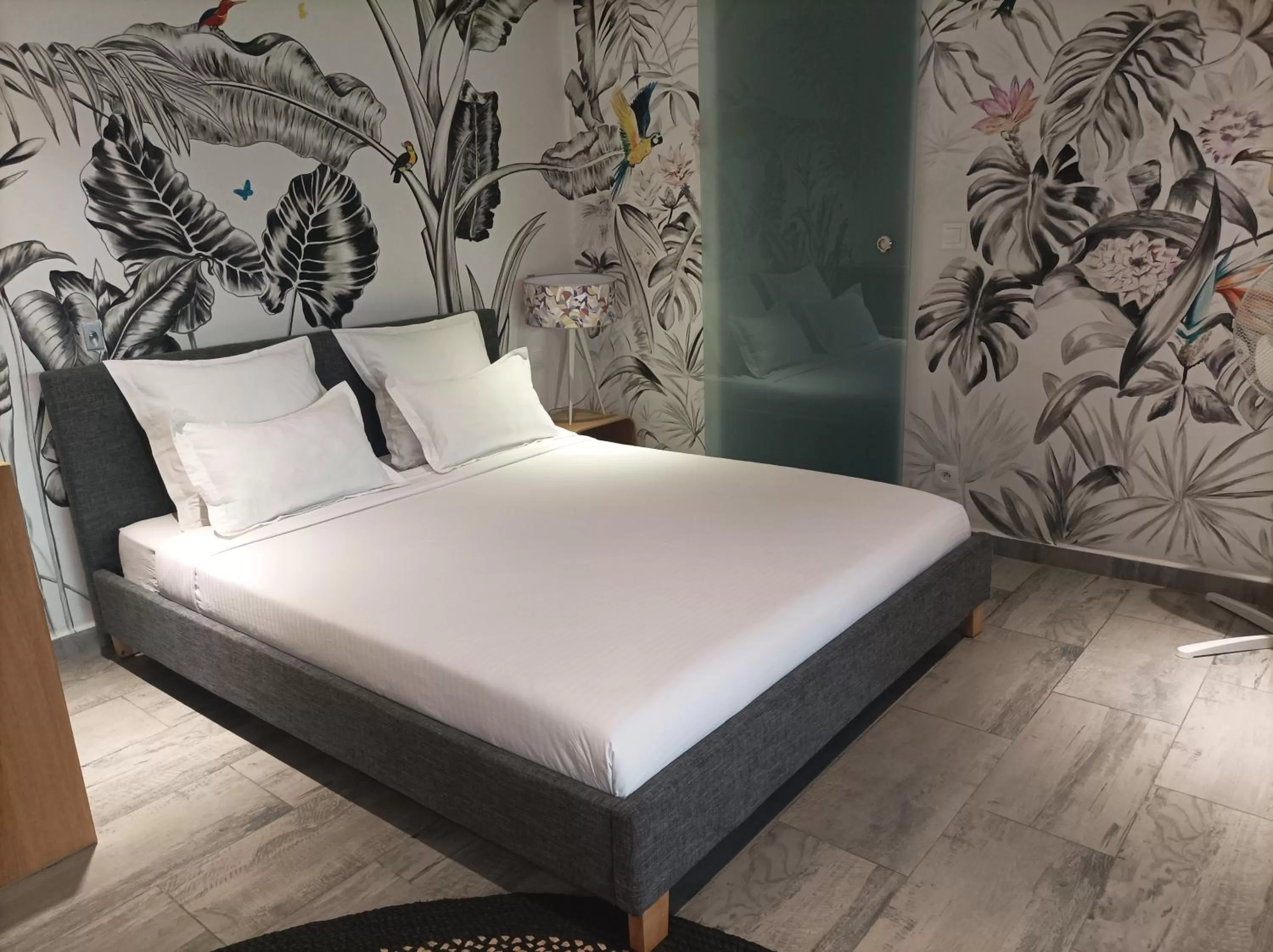 Bed in PAP'S Chambres d'Hôtes