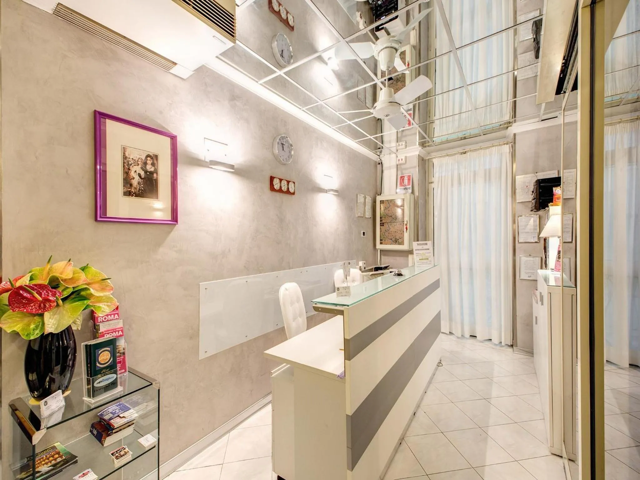 Lobby or reception in Hotel Giotto Flavia