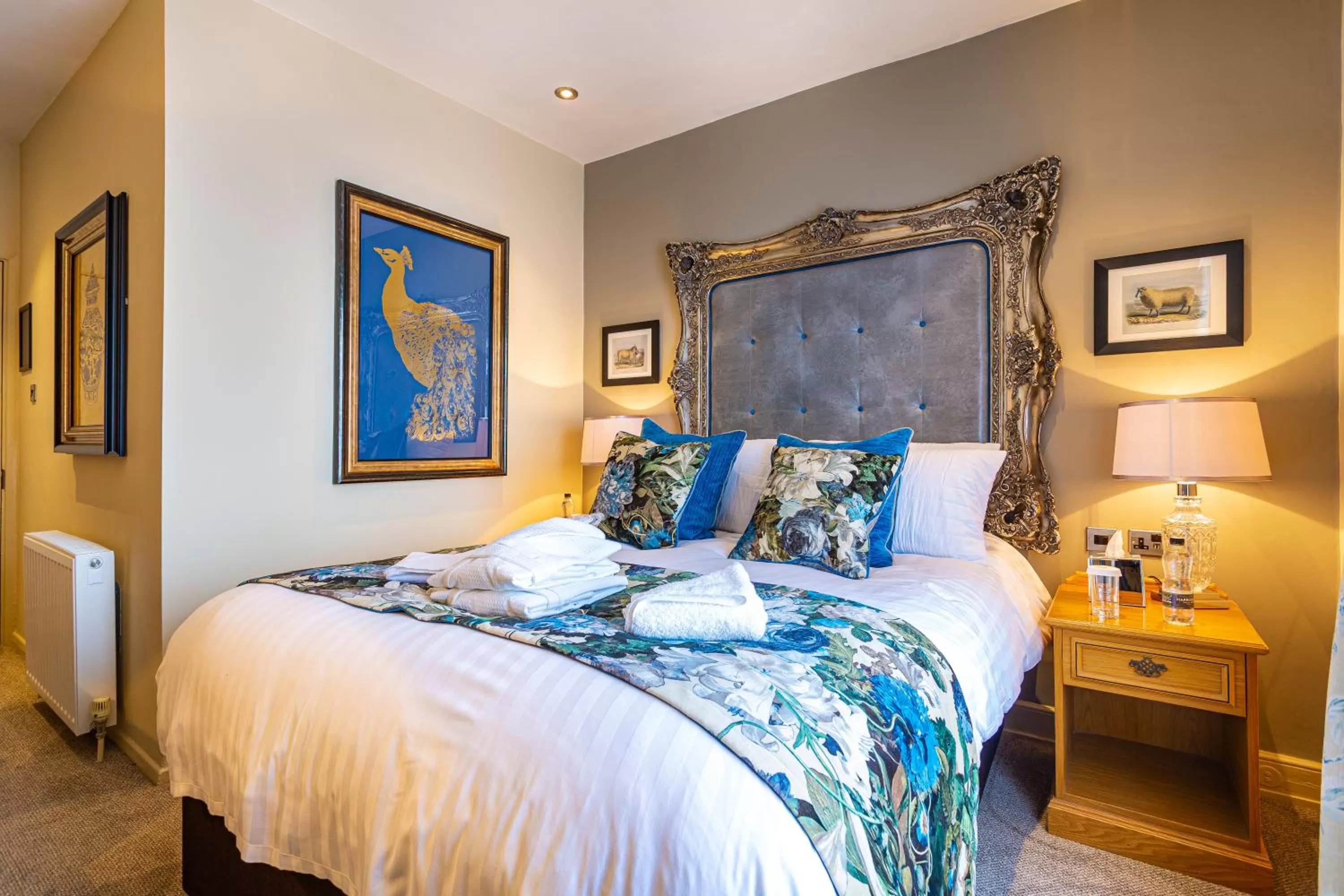 Bedroom, Bed in The Rutland Arms Hotel, Bakewell, Derbyshire - The Coaching Inn Group