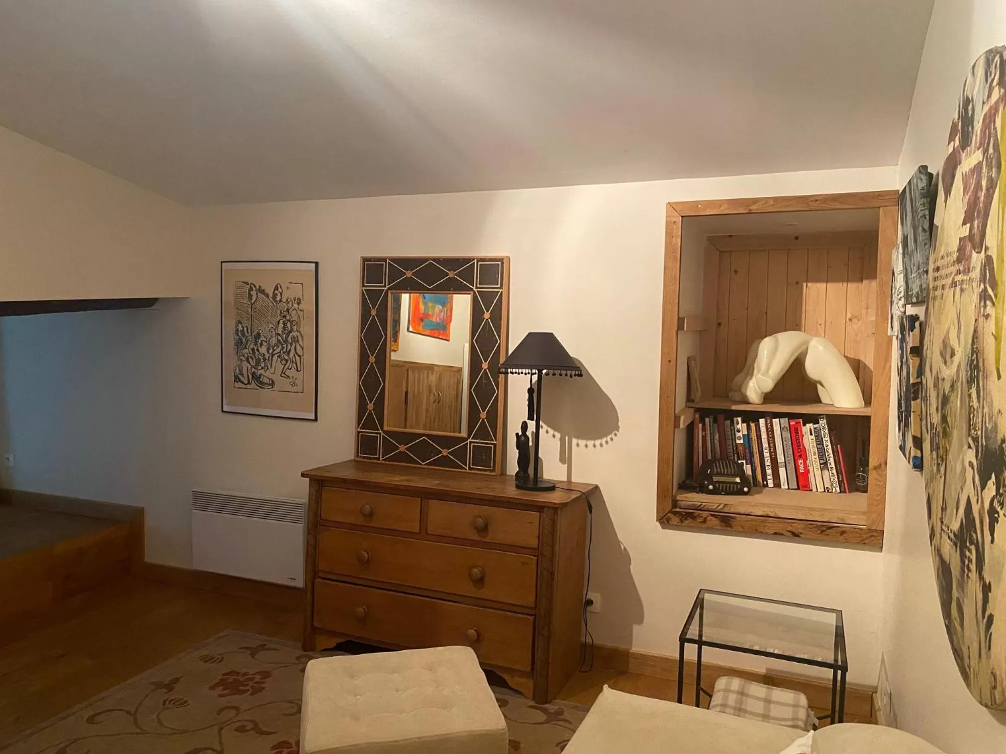 Living room, TV/Entertainment Center in Clos de Mont July, architecture XVIIIe au cœur de la nature