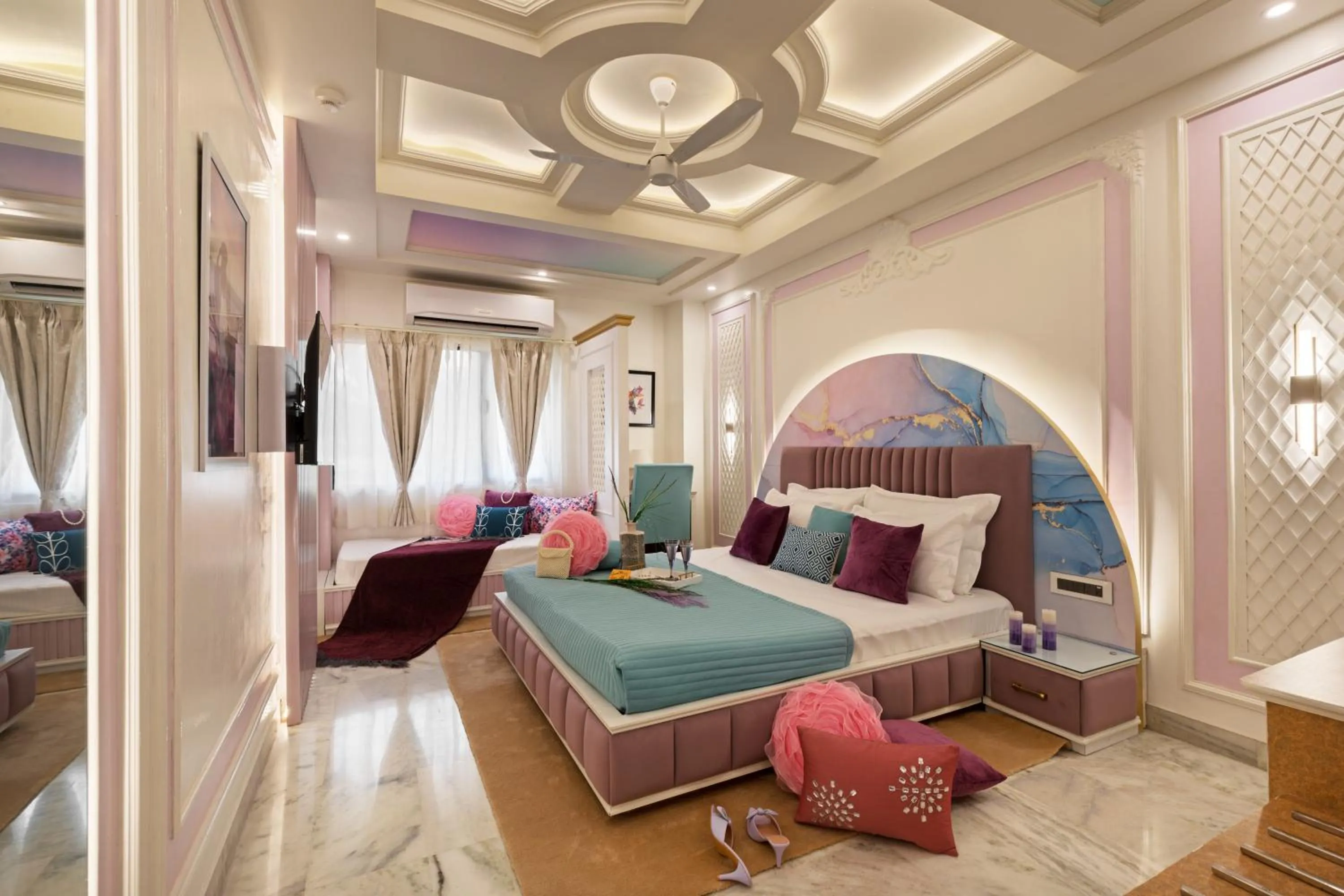 Bedroom, Bed in Sarang Palace - A Luxury Boutique Hotel