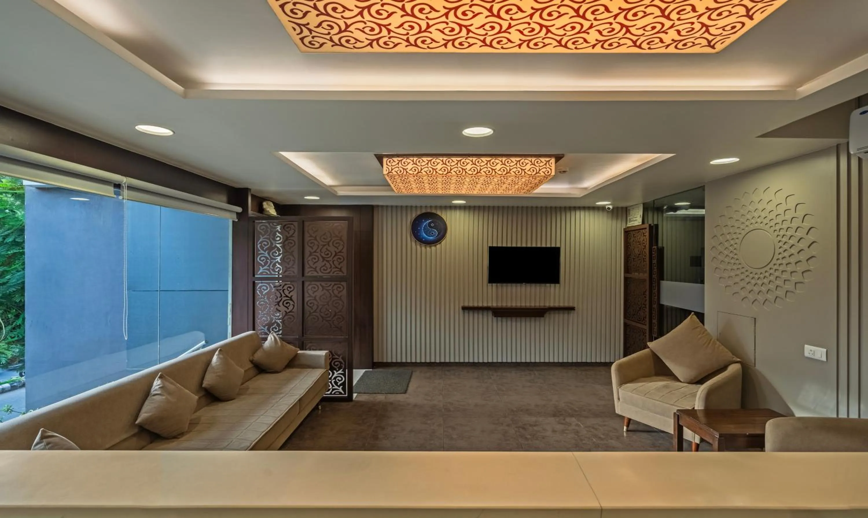 Seating area in Hotel Casa, Vadodara