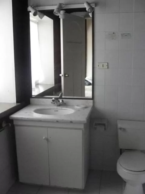 Toilet in Hotel Chalet Suizo