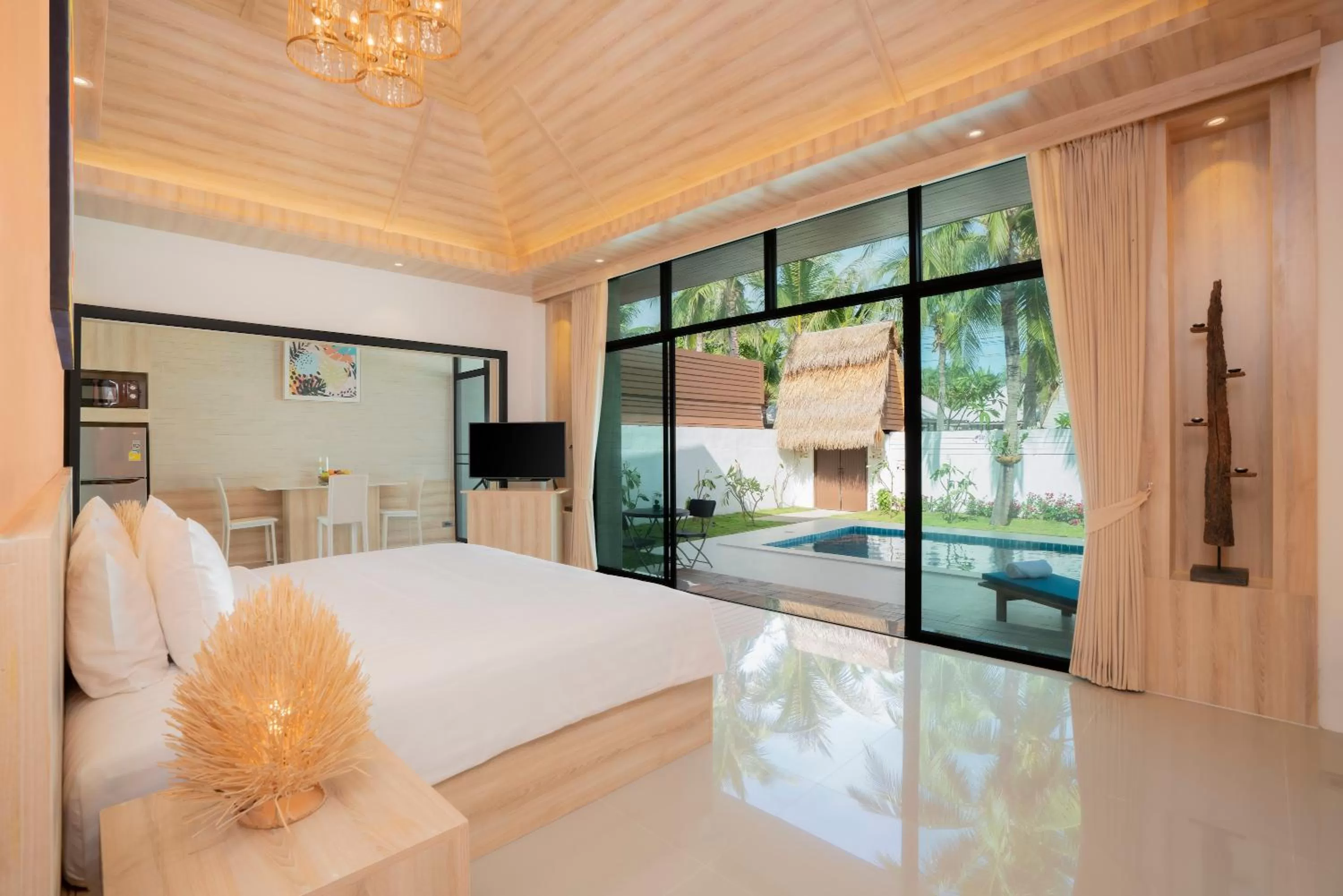 Bedroom, Bed in Dhevan Dara Resort & Spa Hua Hin - Pool Villa