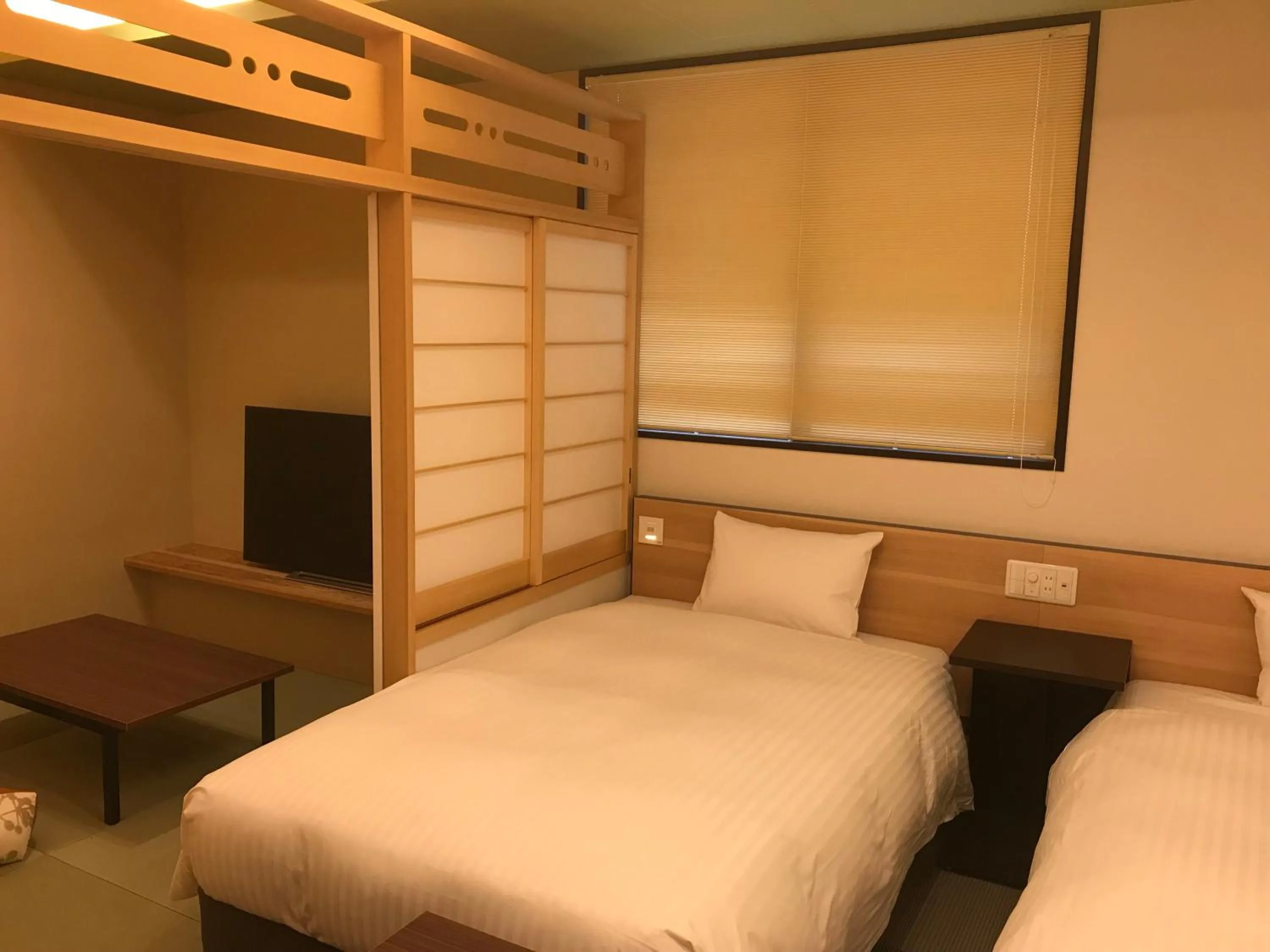 Photo of the whole room, Bed in Hotel Yururito Osaka