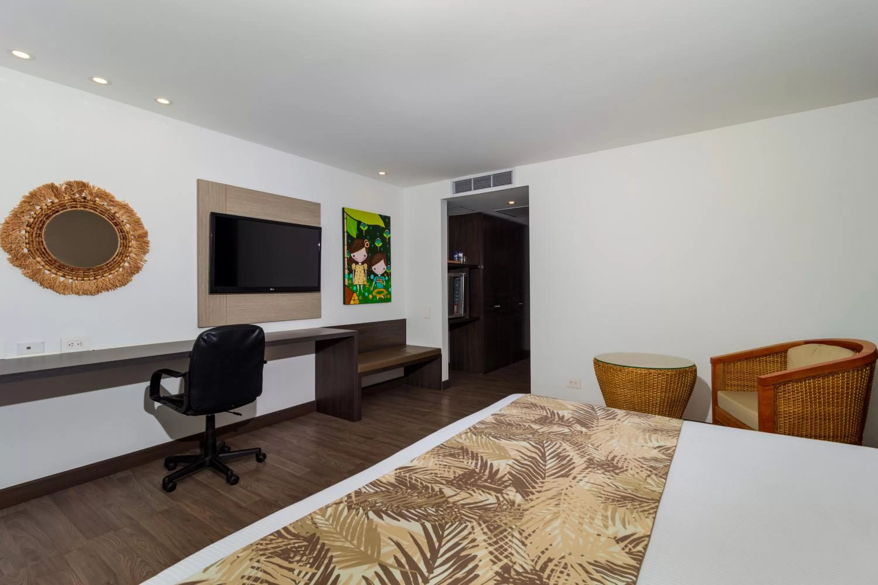 Bed in Hotel Mocawa Plaza Armenia