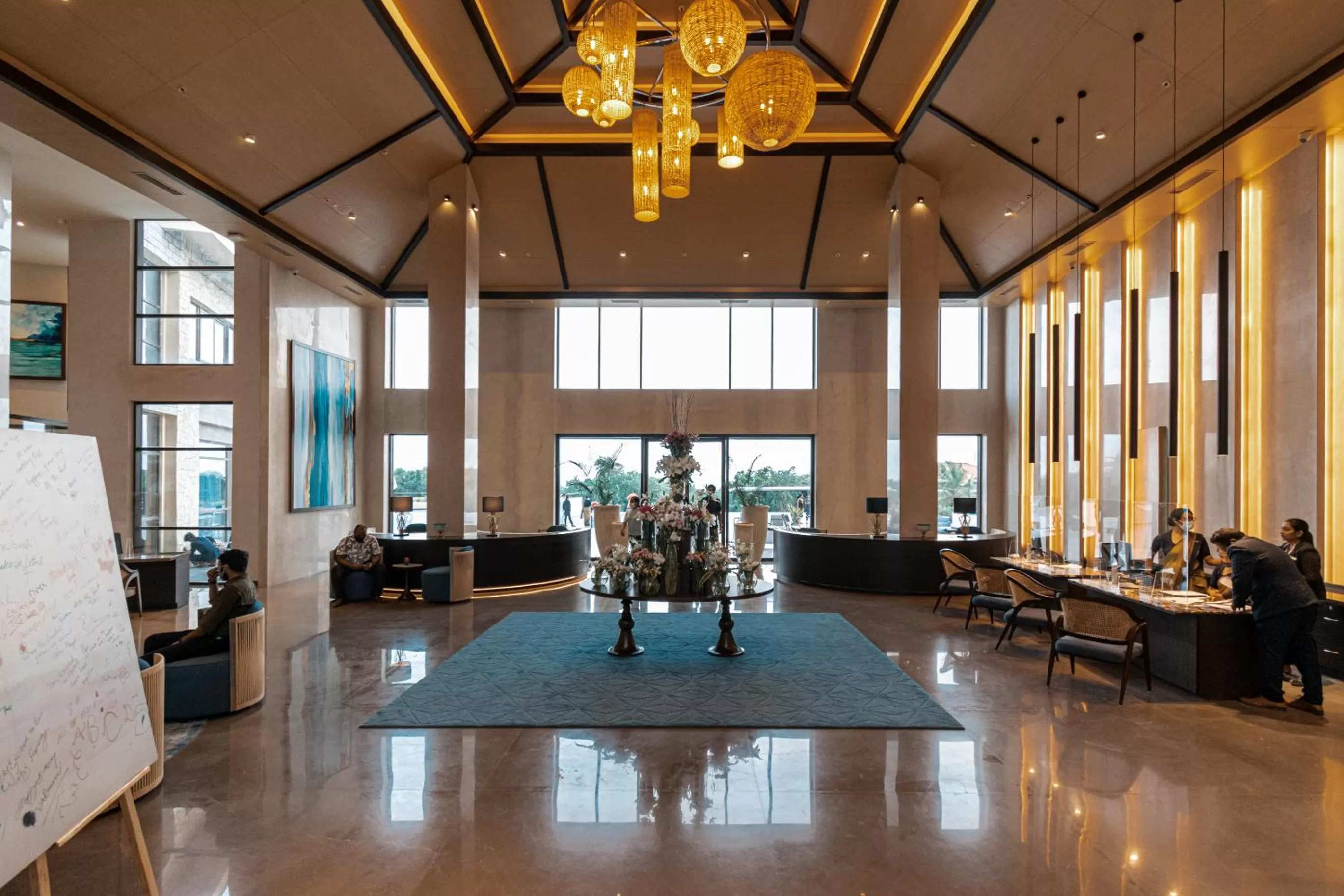 Lobby or reception in Radisson Blu Resort Visakhapatnam