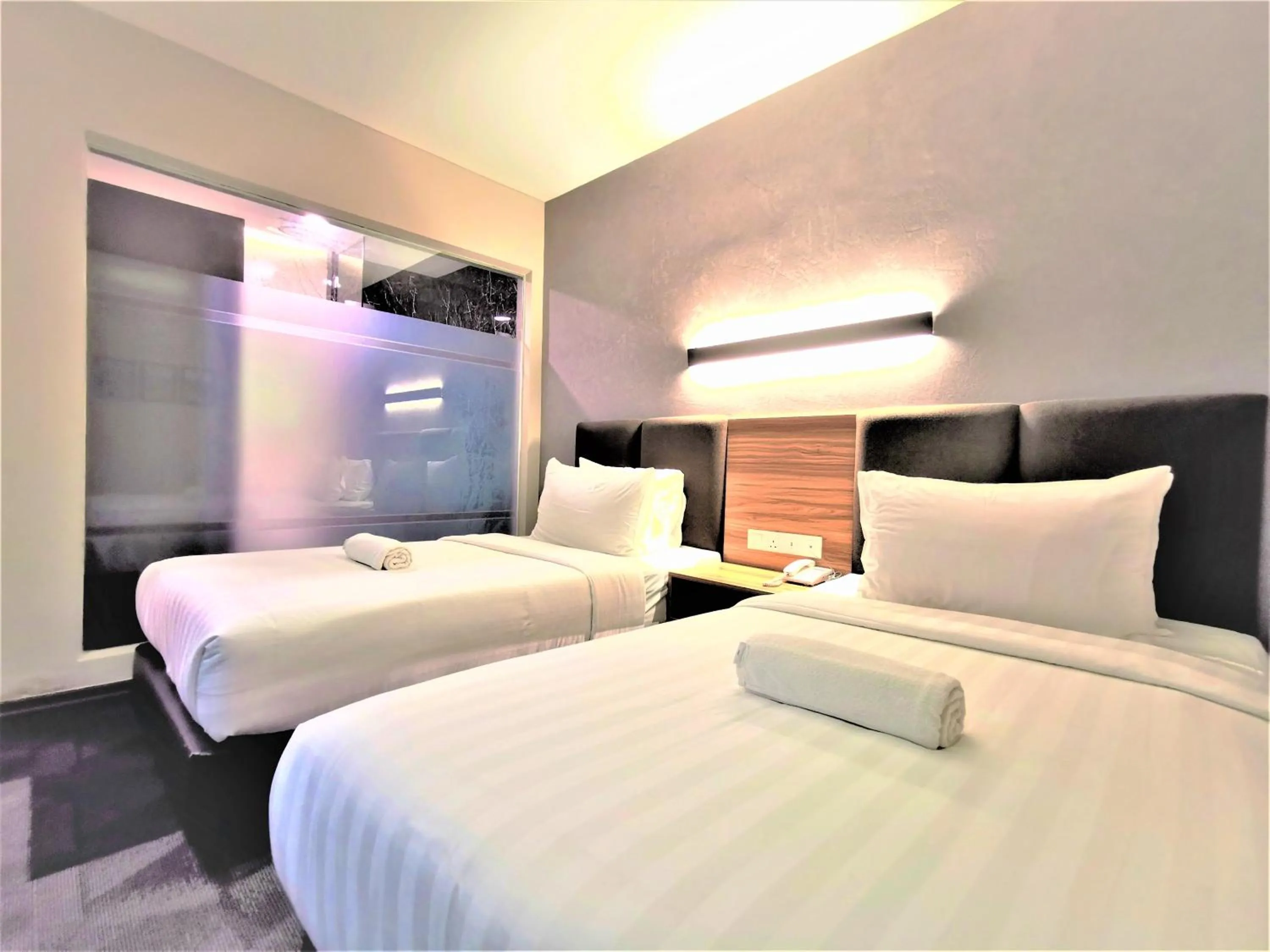 Bed in Prestigo Hotel - Johor Bharu