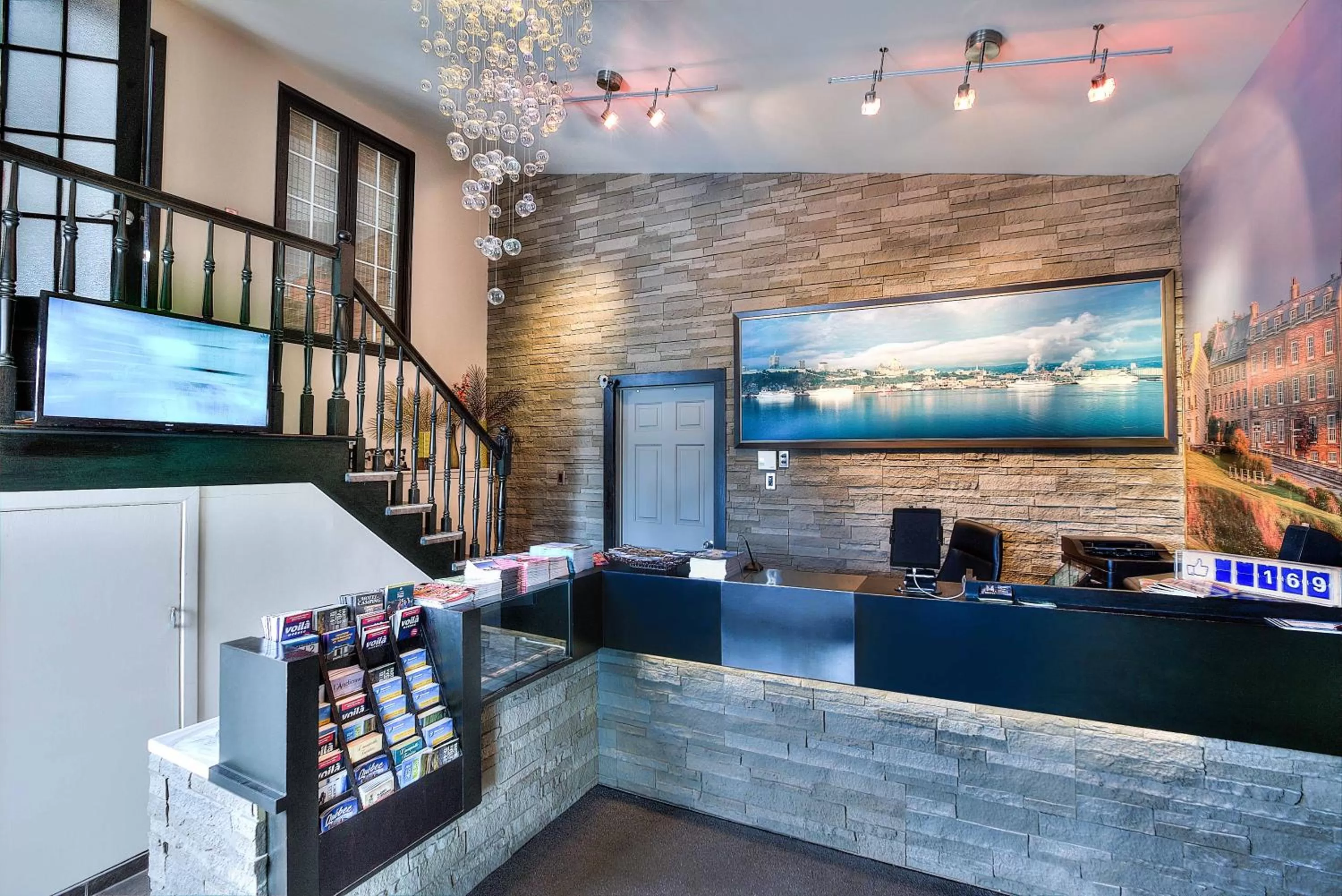 Lobby/Reception in Motel et Camping Etchemin