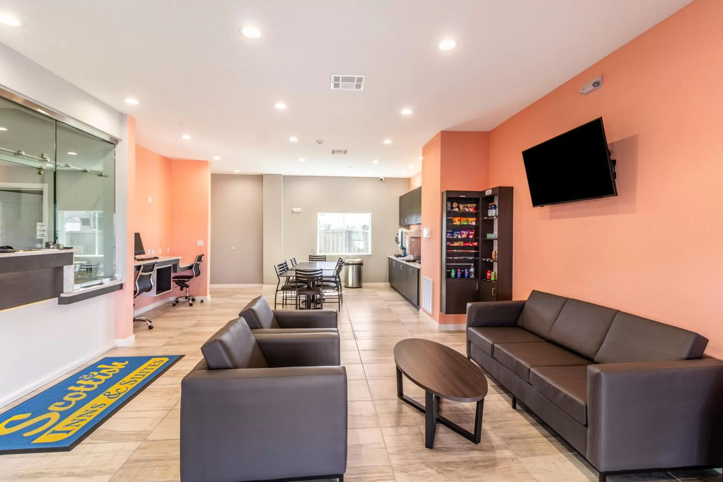 Lobby or reception in Scottish Inns & Suites Houston, TX