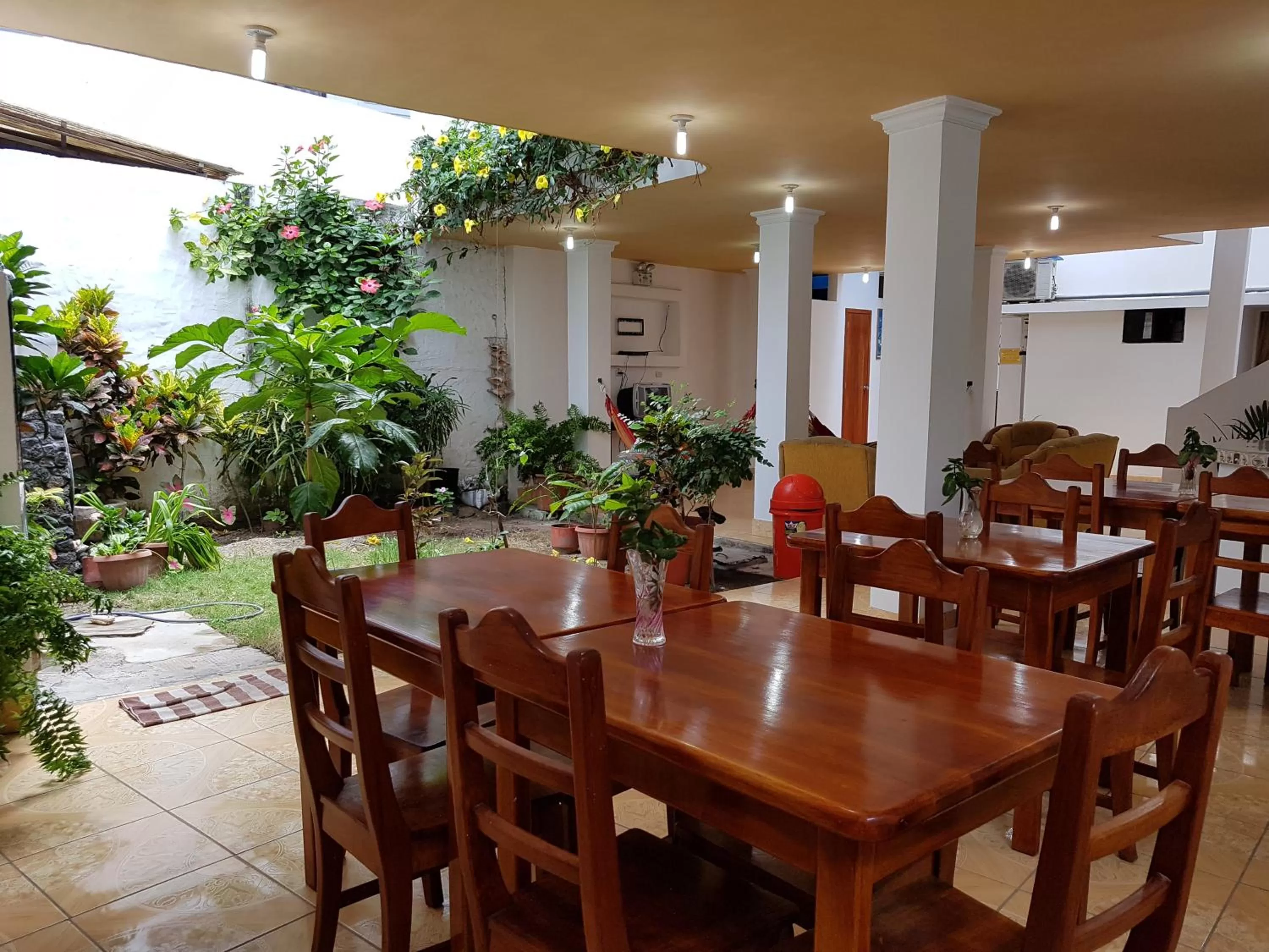 Communal lounge/ TV room, Restaurant/Places to Eat in Hostal Cerro Azul