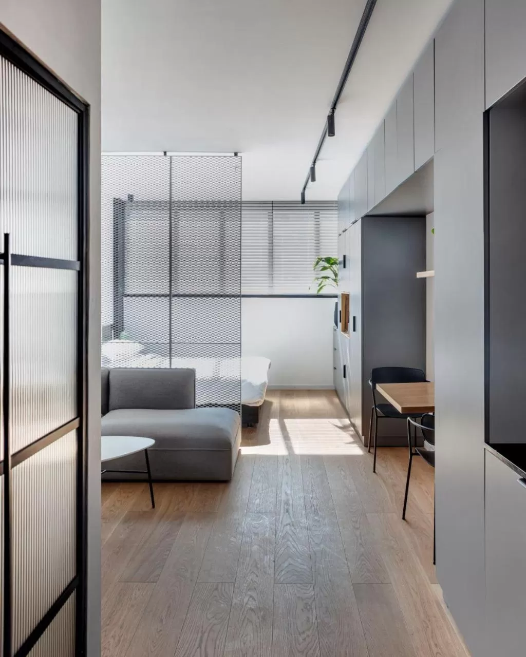 Living room in DeBlox living - Ben Avigdor Apartments