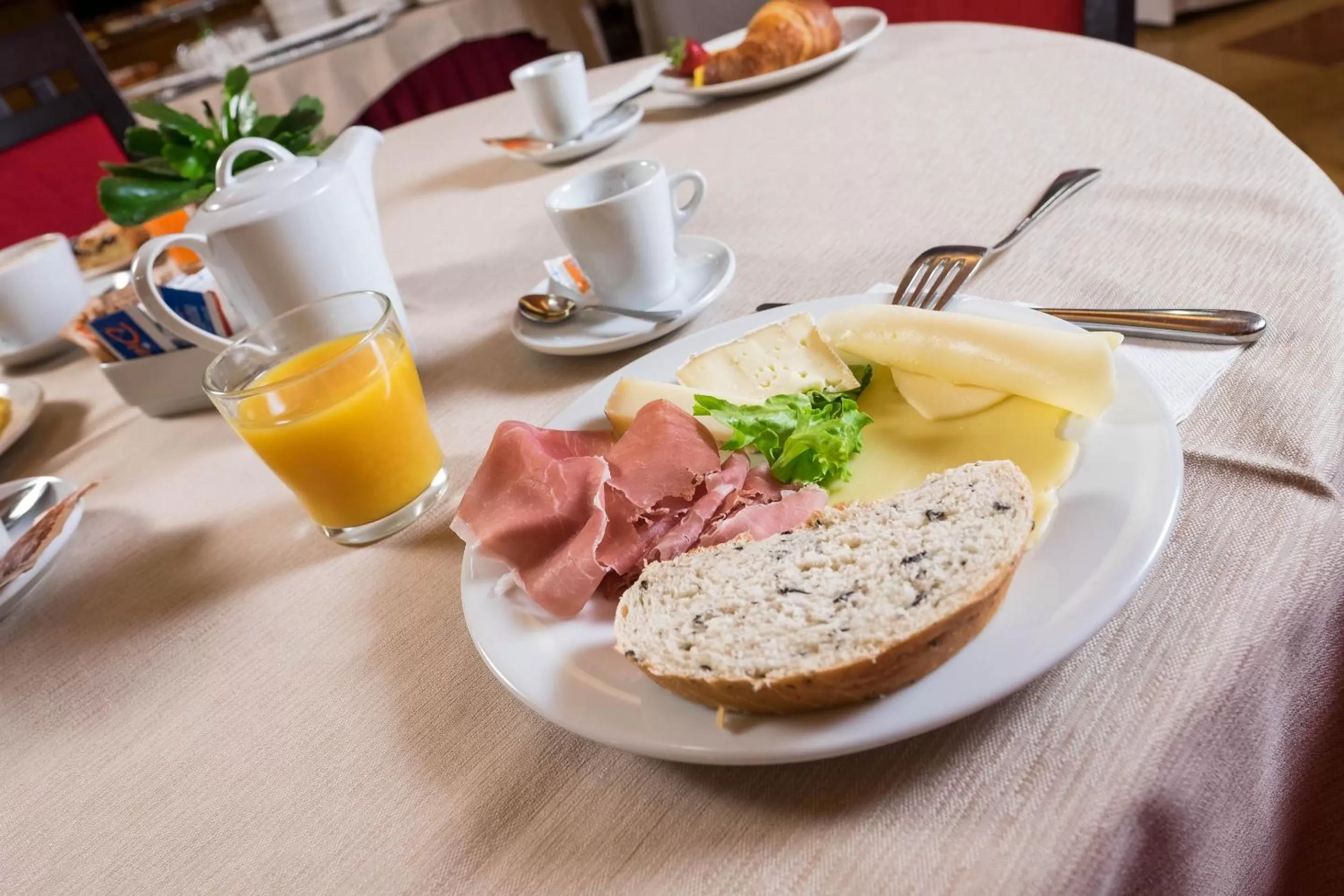 Food close-up in West Point Airport Hotel