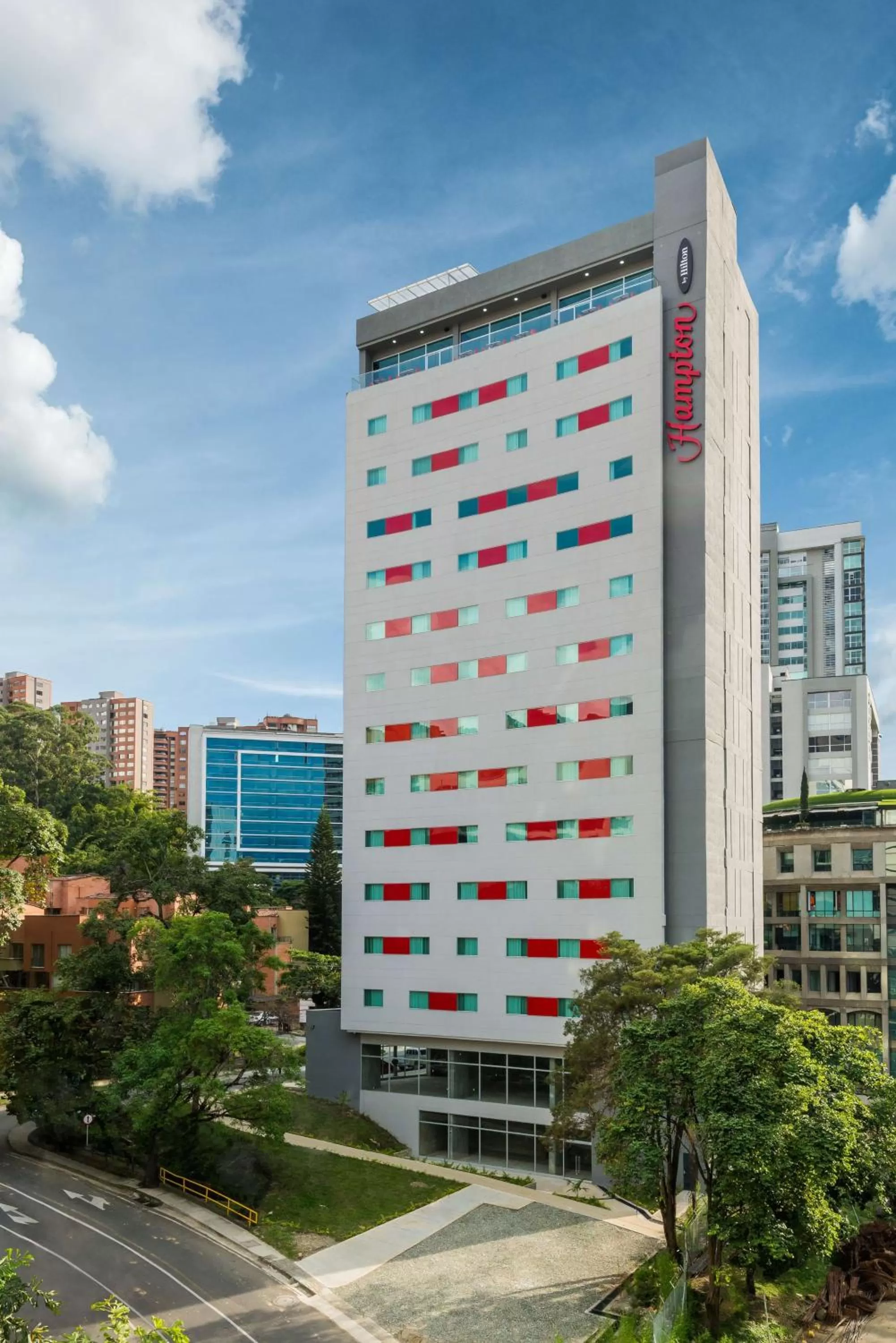 Property building in Hampton by Hilton Medellin
