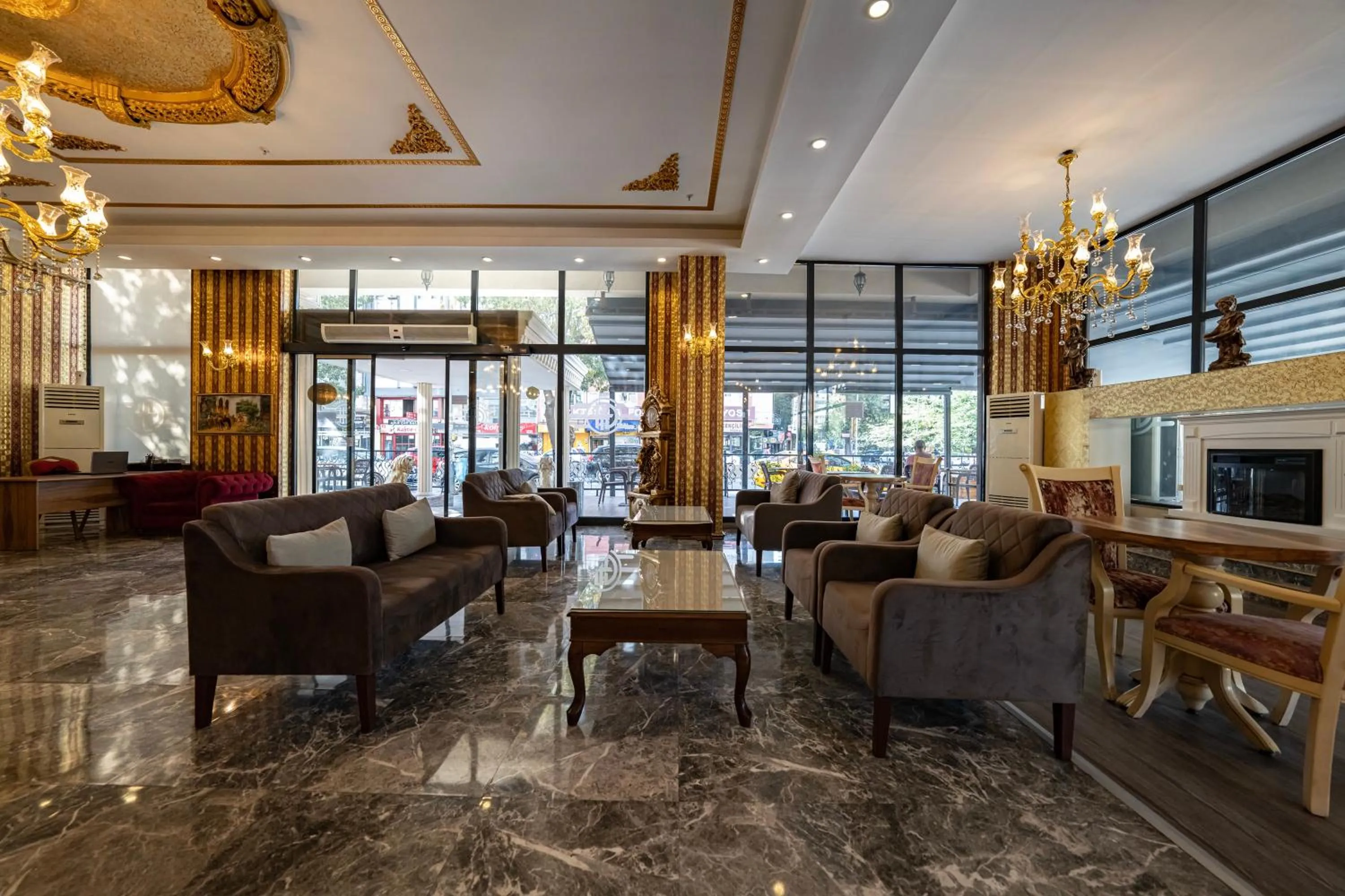 Seating area in Grand Hamit Hotel
