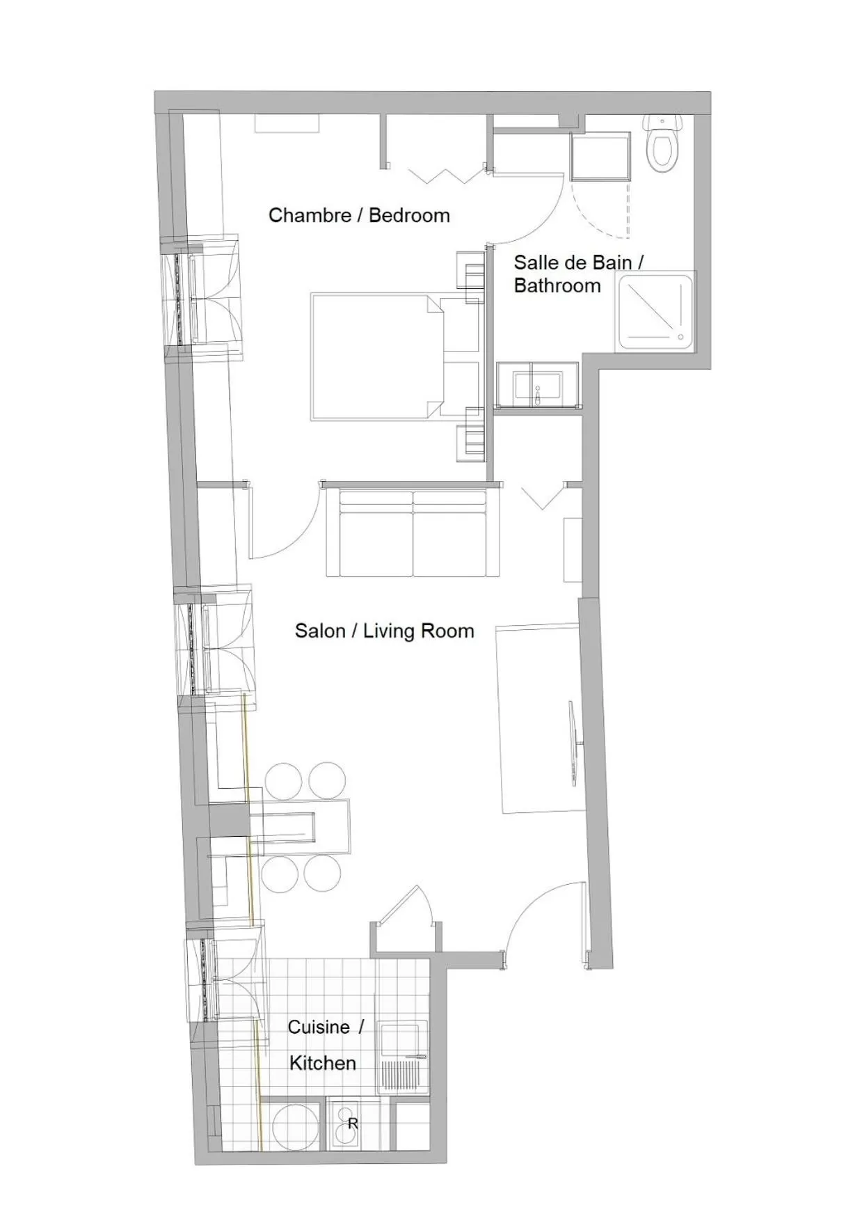 Floor plan in Résidence Palais Étoile