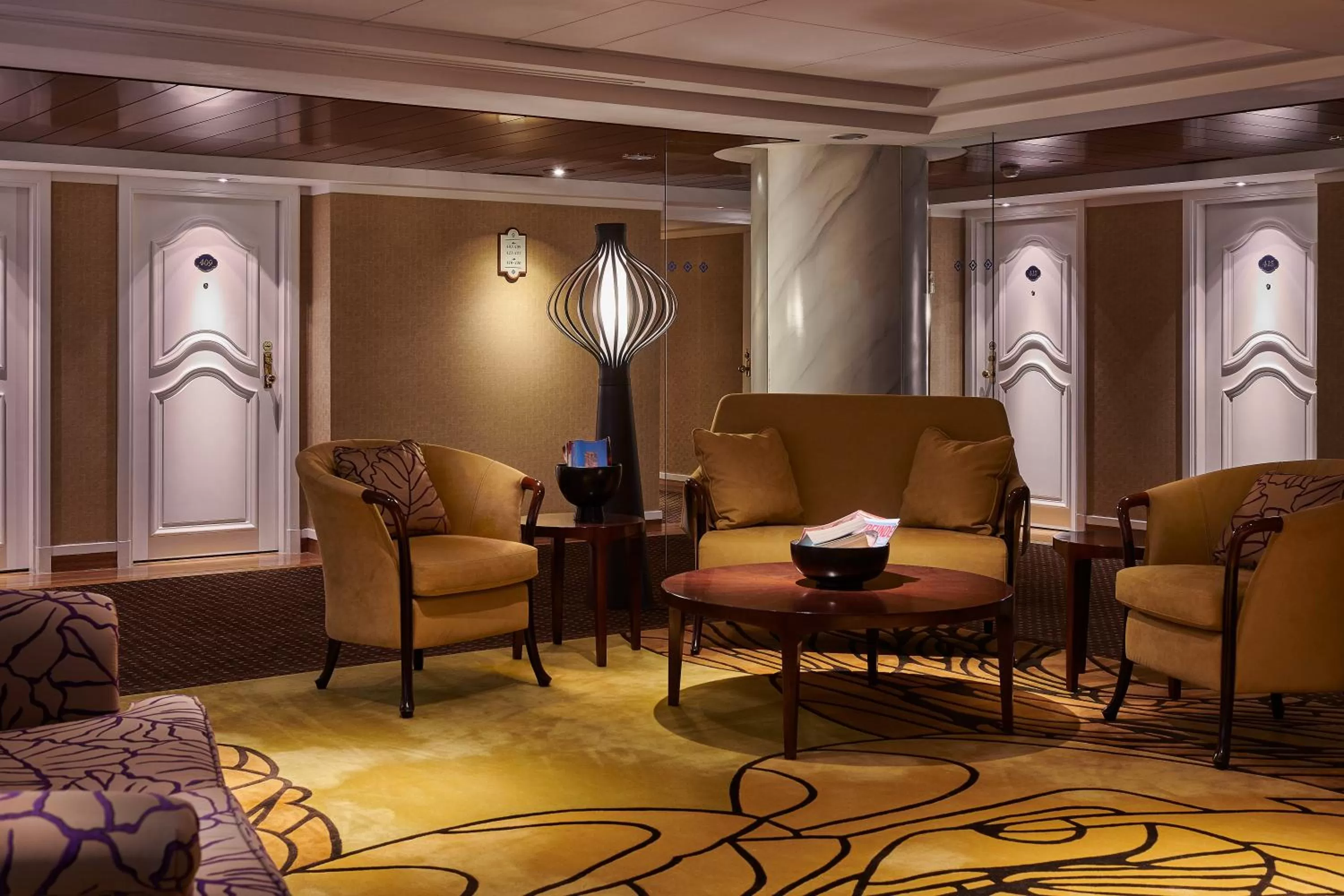 Seating area in The Riviera Hotel Taipei